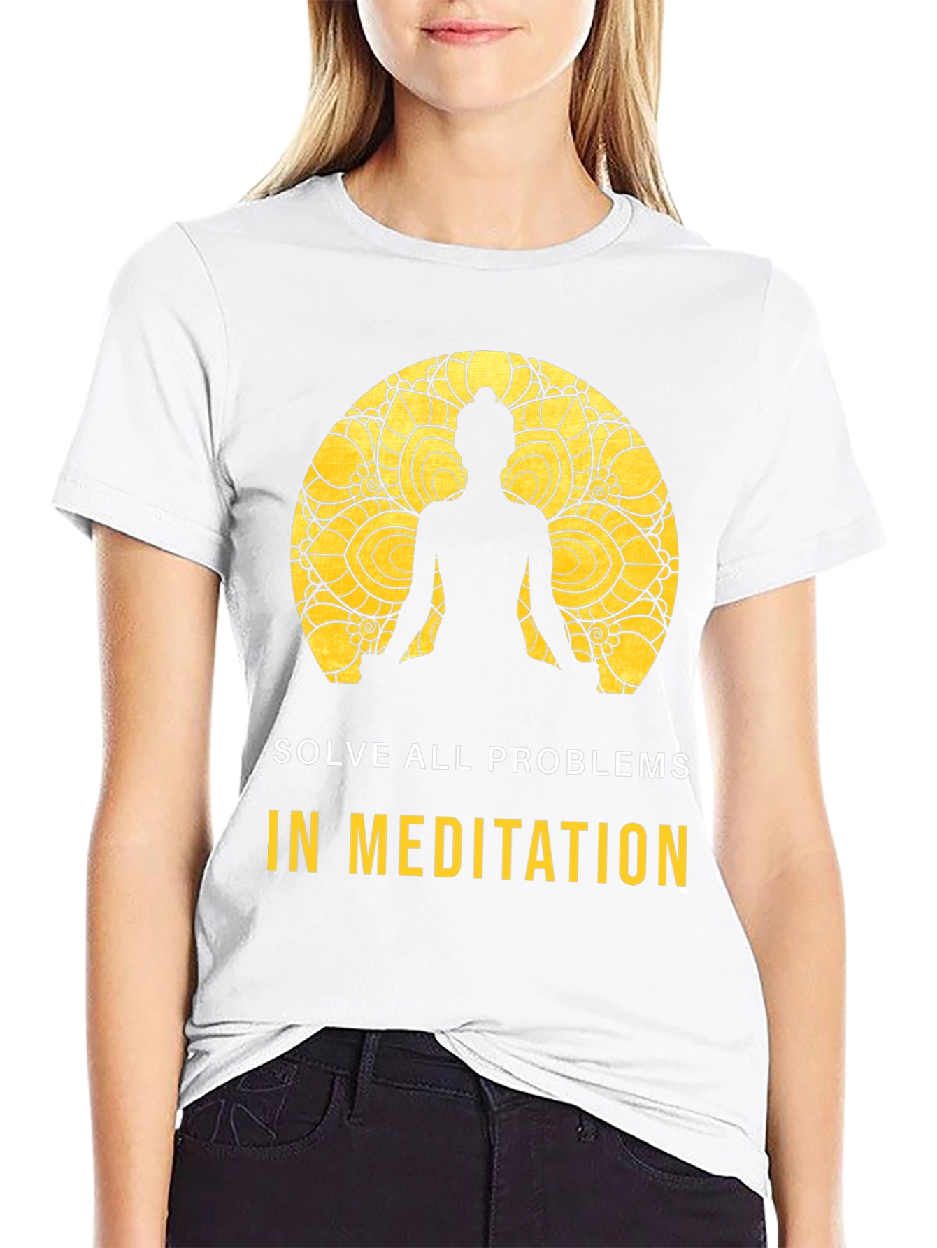 Meditation T-Shirt - Solve All Problems