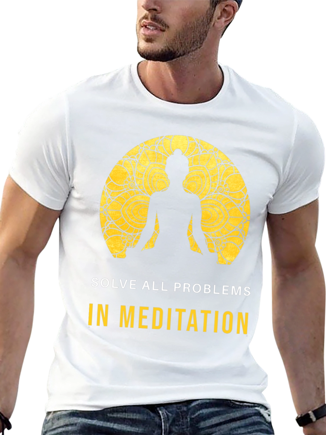 Meditation T-Shirt - Solve All Problems