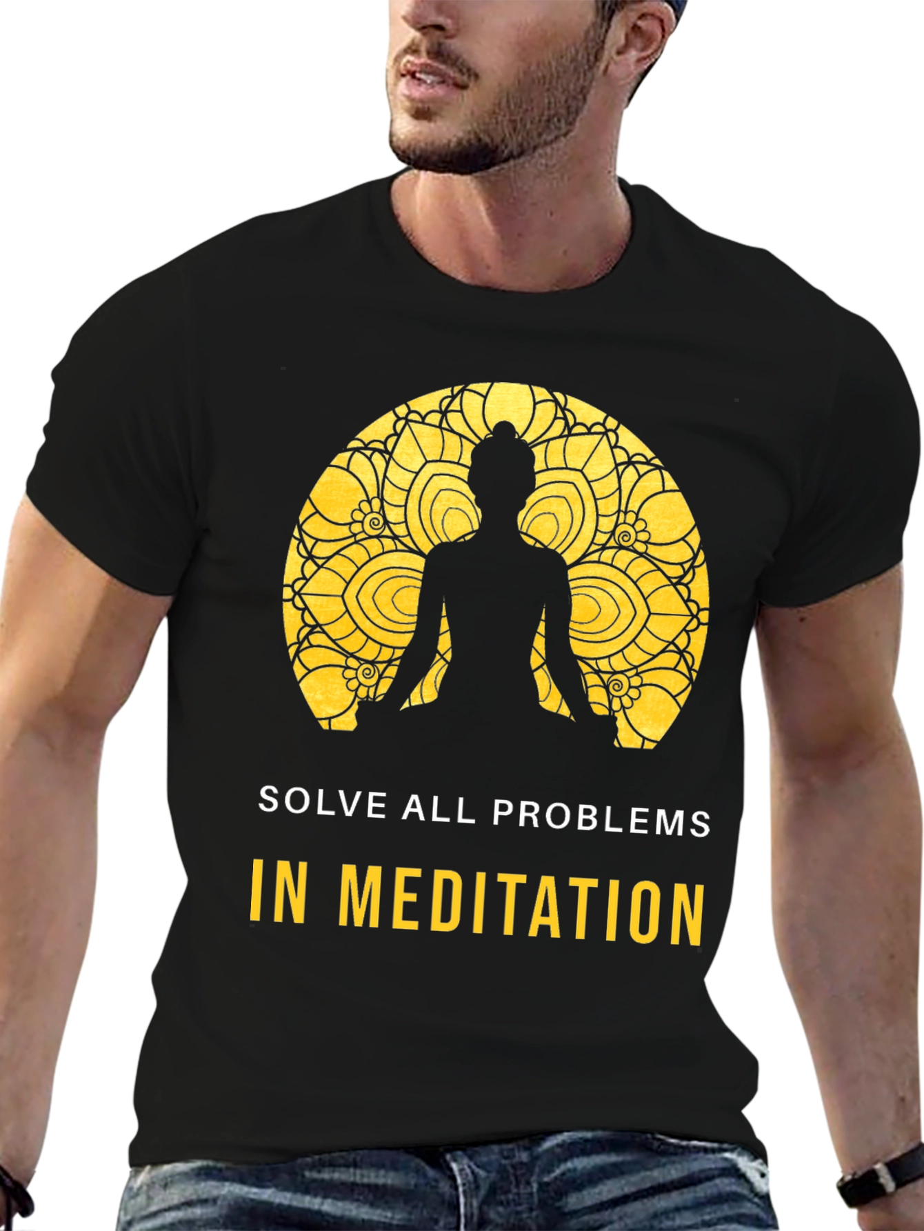 Meditation T-Shirt - Solve All Problems
