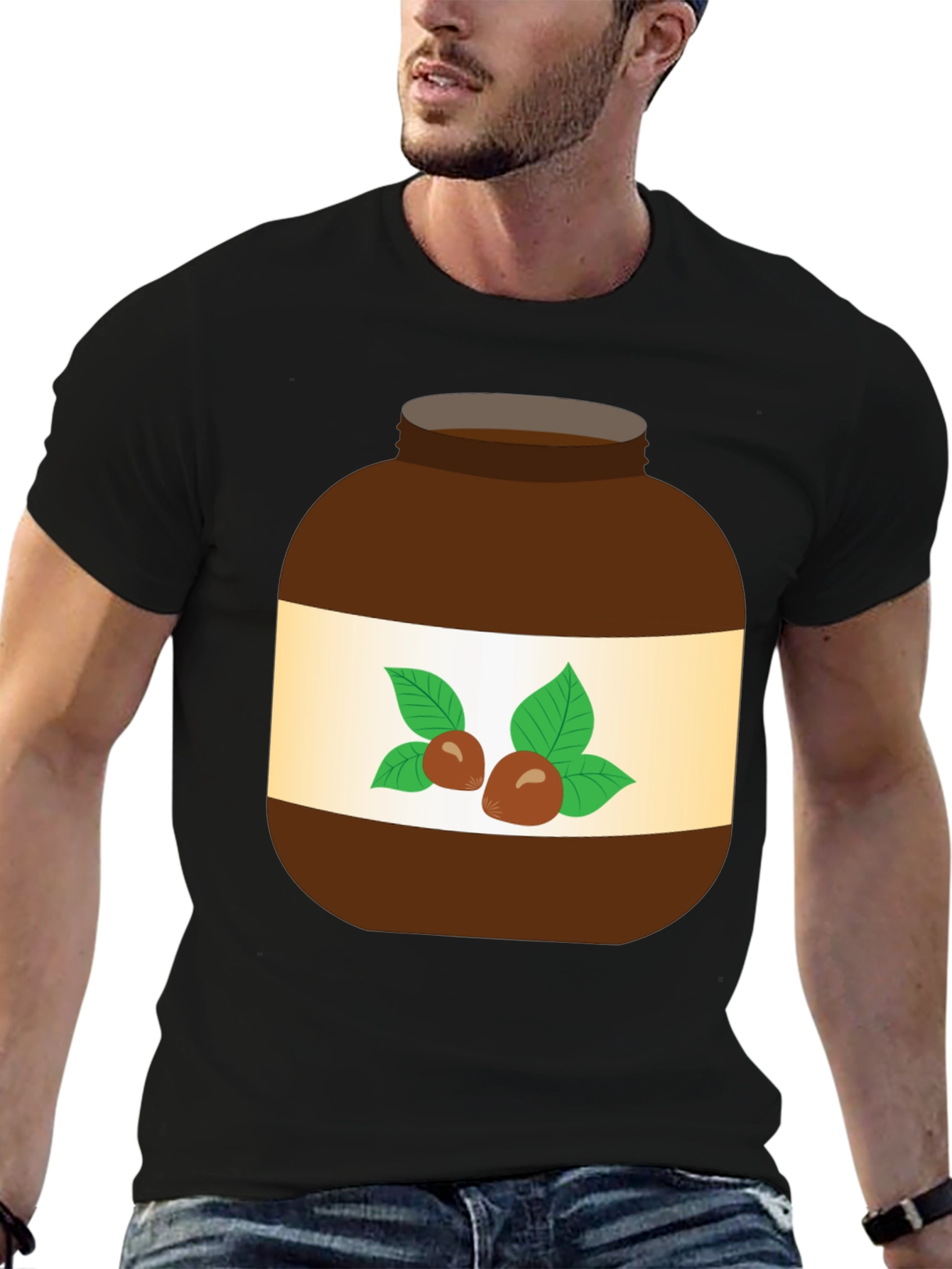 Nutella Jar Graphic T-Shirt - Fun Foodie Tee