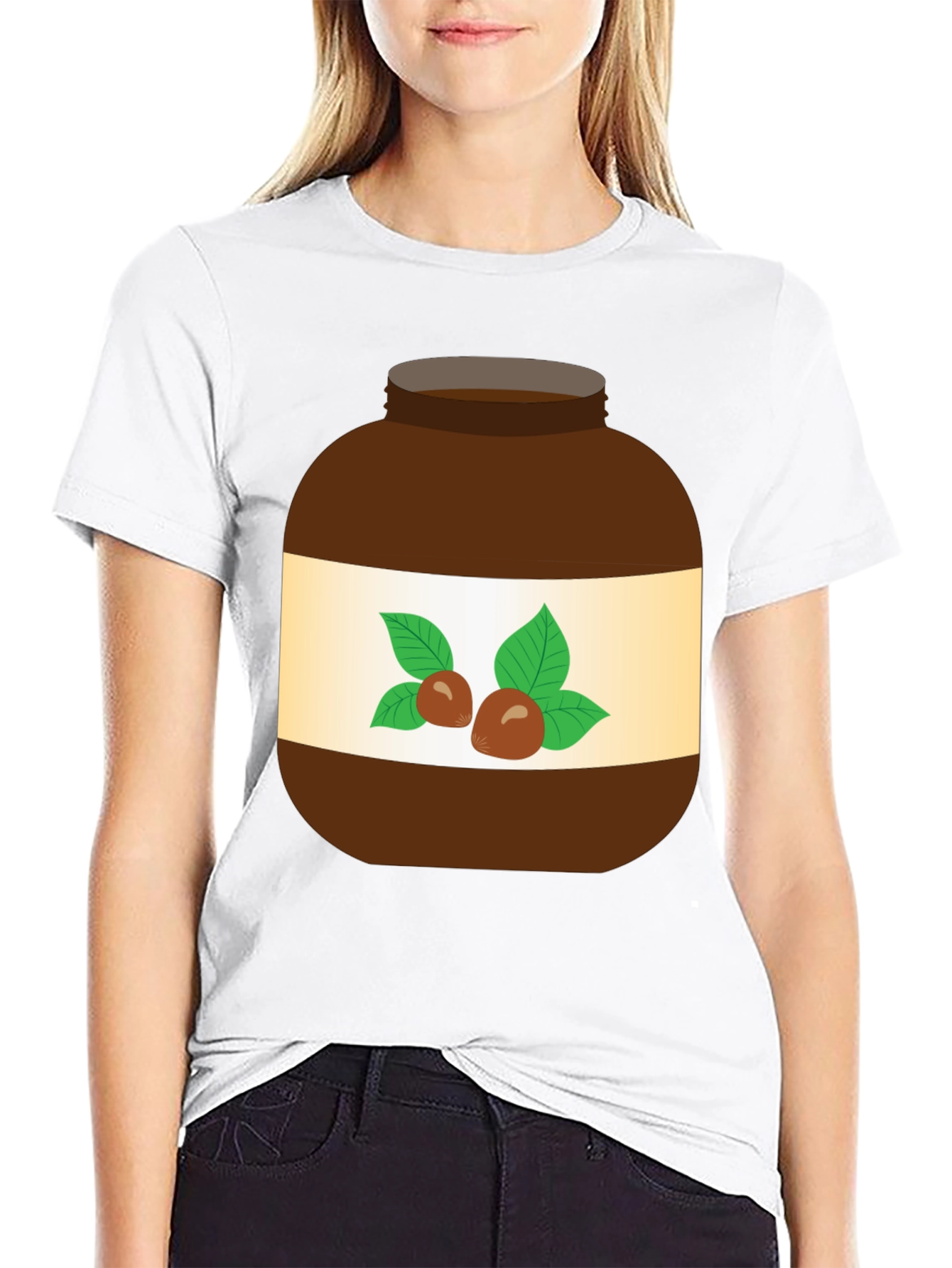 Nutella Jar Graphic T-Shirt - Fun Foodie Tee