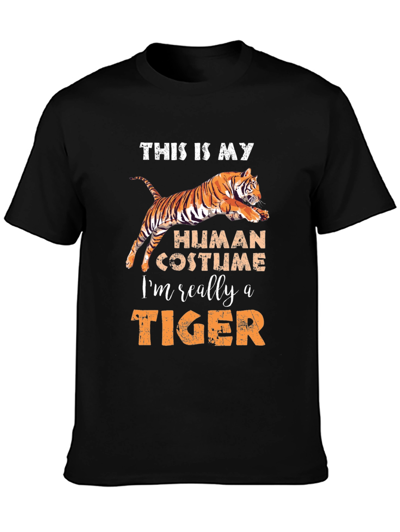 Human Costume Tiger Graphic Tee