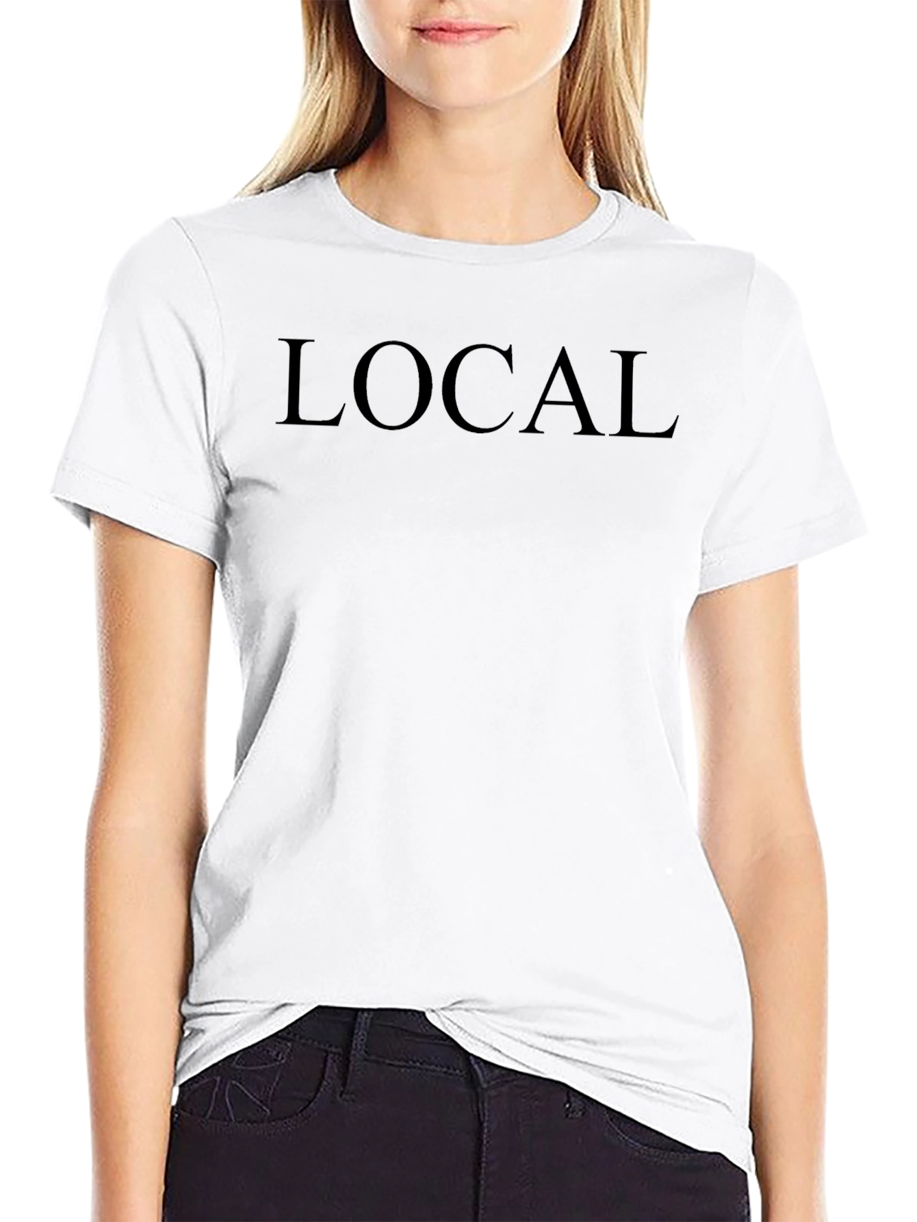 Mens Black LOCAL Graphic Tee - Casual Comfort