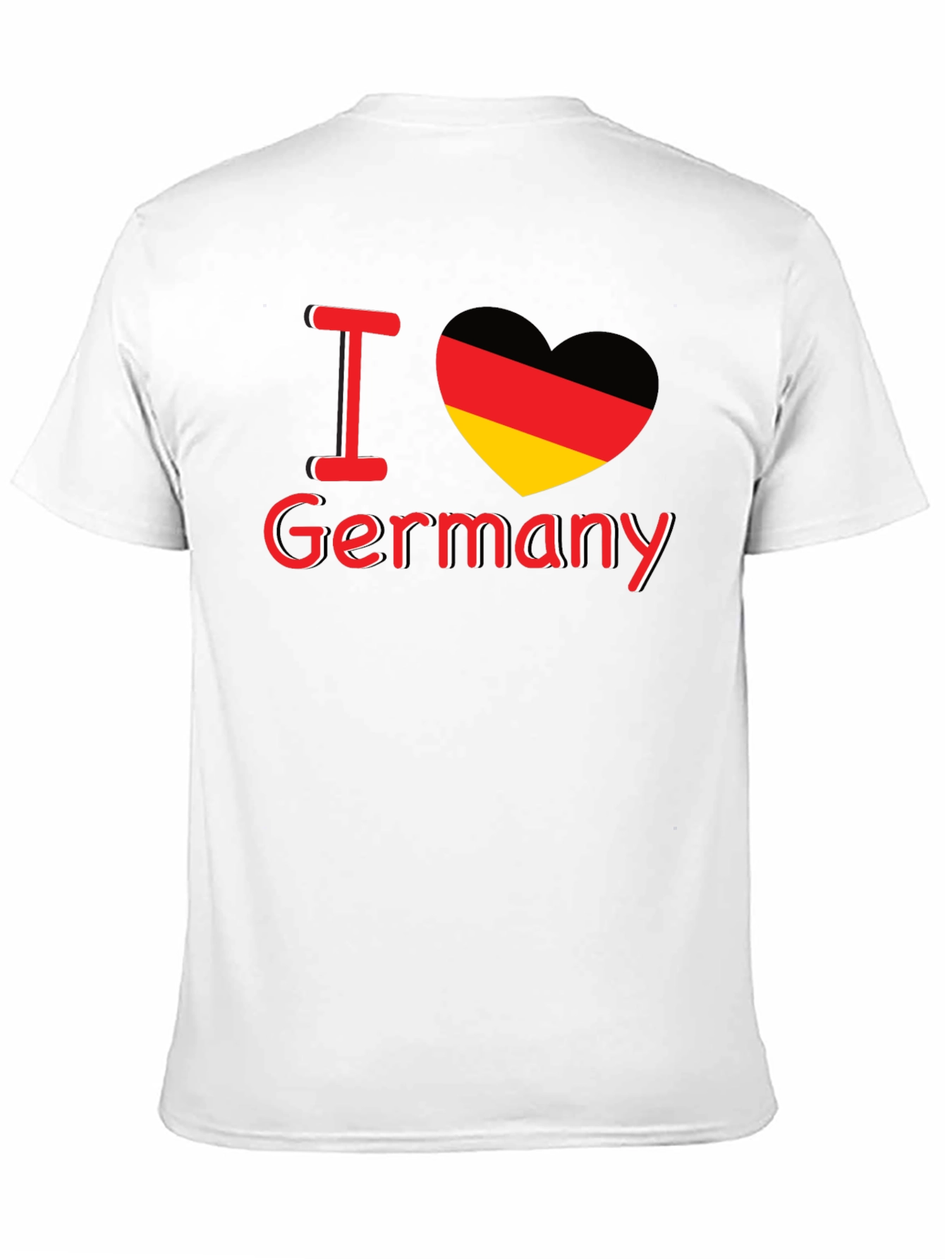 I Love Germany T-Shirt German Flag Heart Graphic Tee