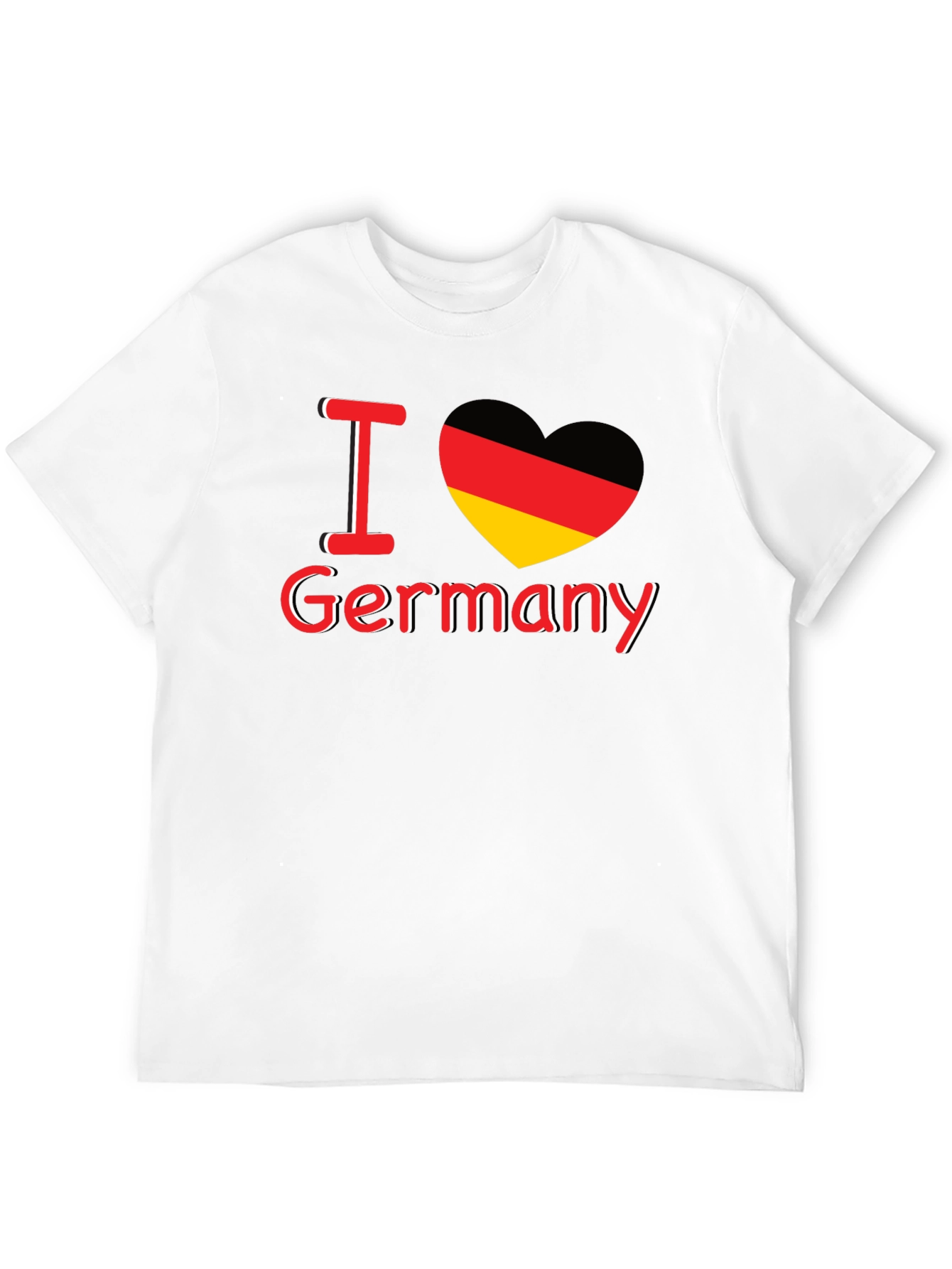 I Love Germany T-Shirt German Flag Heart Graphic Tee