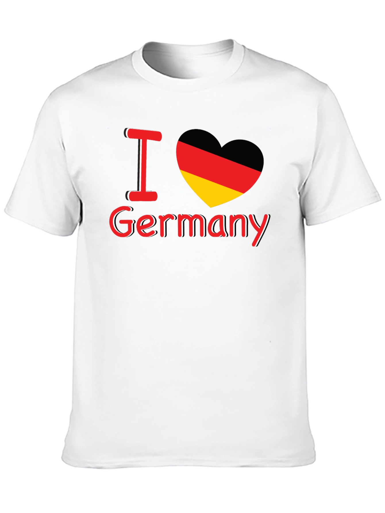 I Love Germany T-Shirt German Flag Heart Graphic Tee
