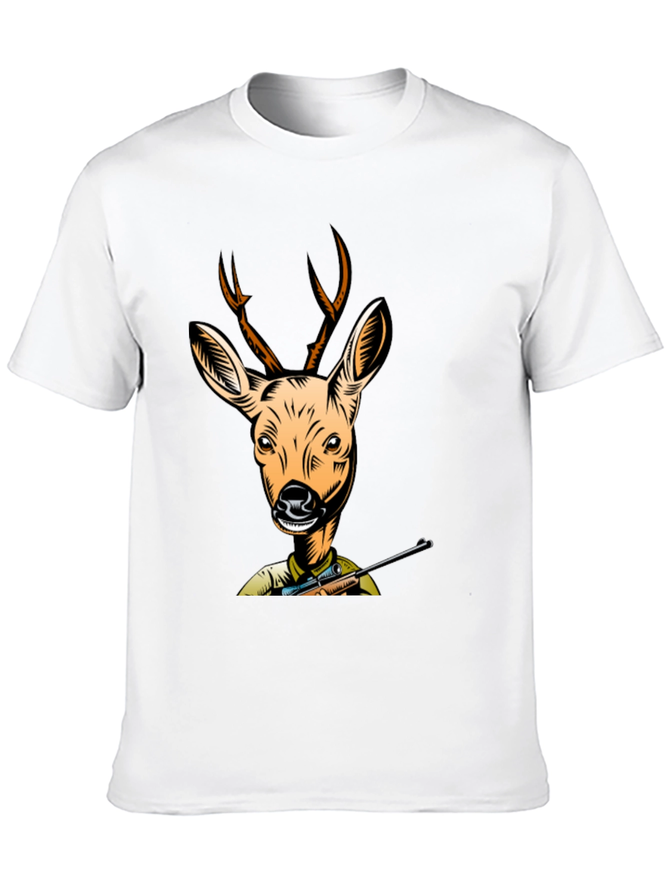 Deer Hunter T-Shirt - Black Cotton Tee