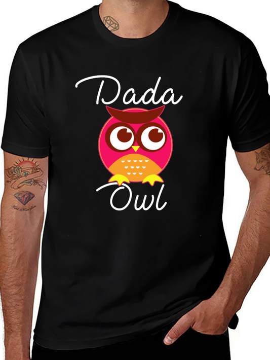 Dada Owl T-Shirt - Adorable Graphic Tee for Dads