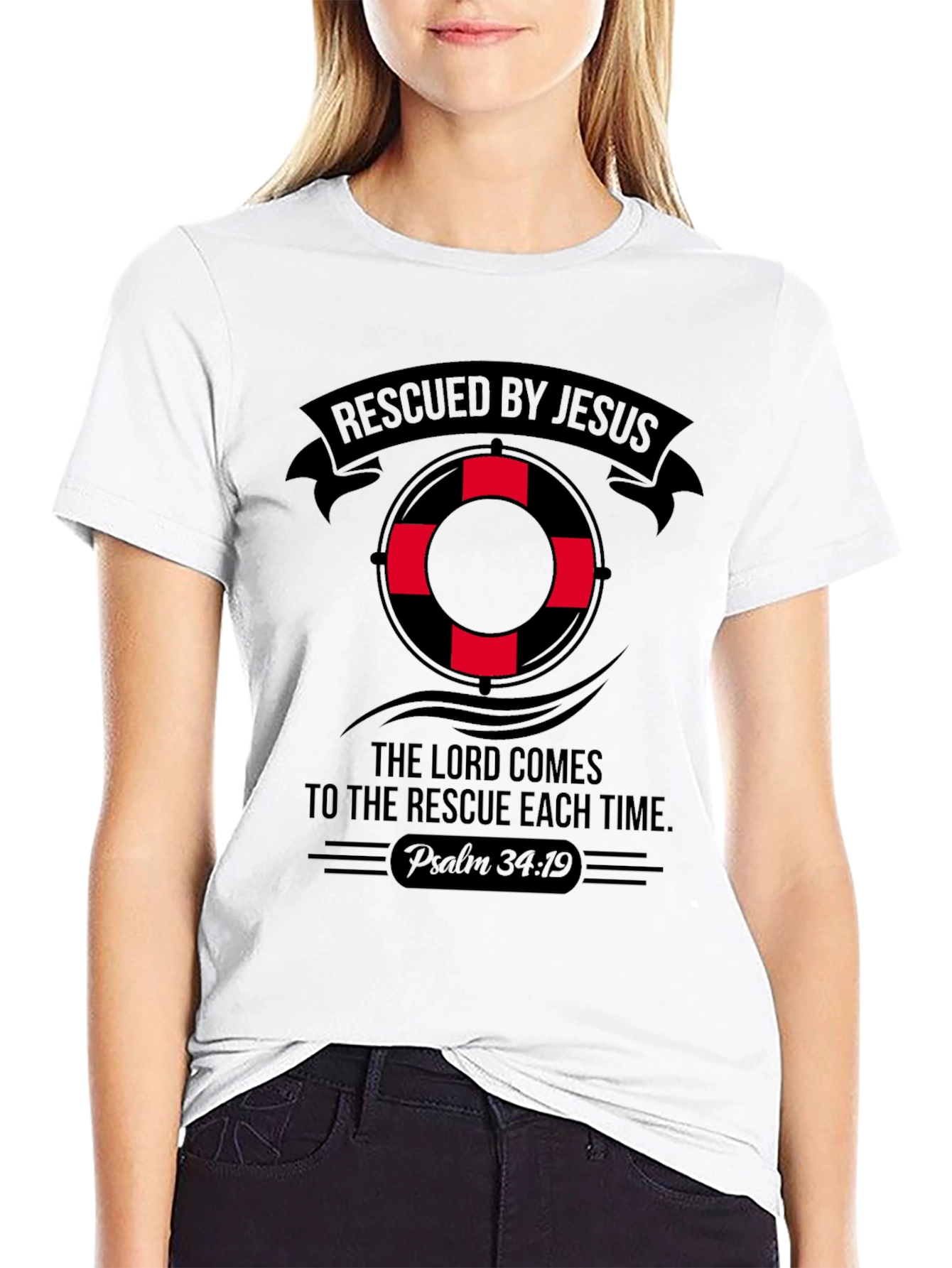 Rescued By Jesus Graphic Tee