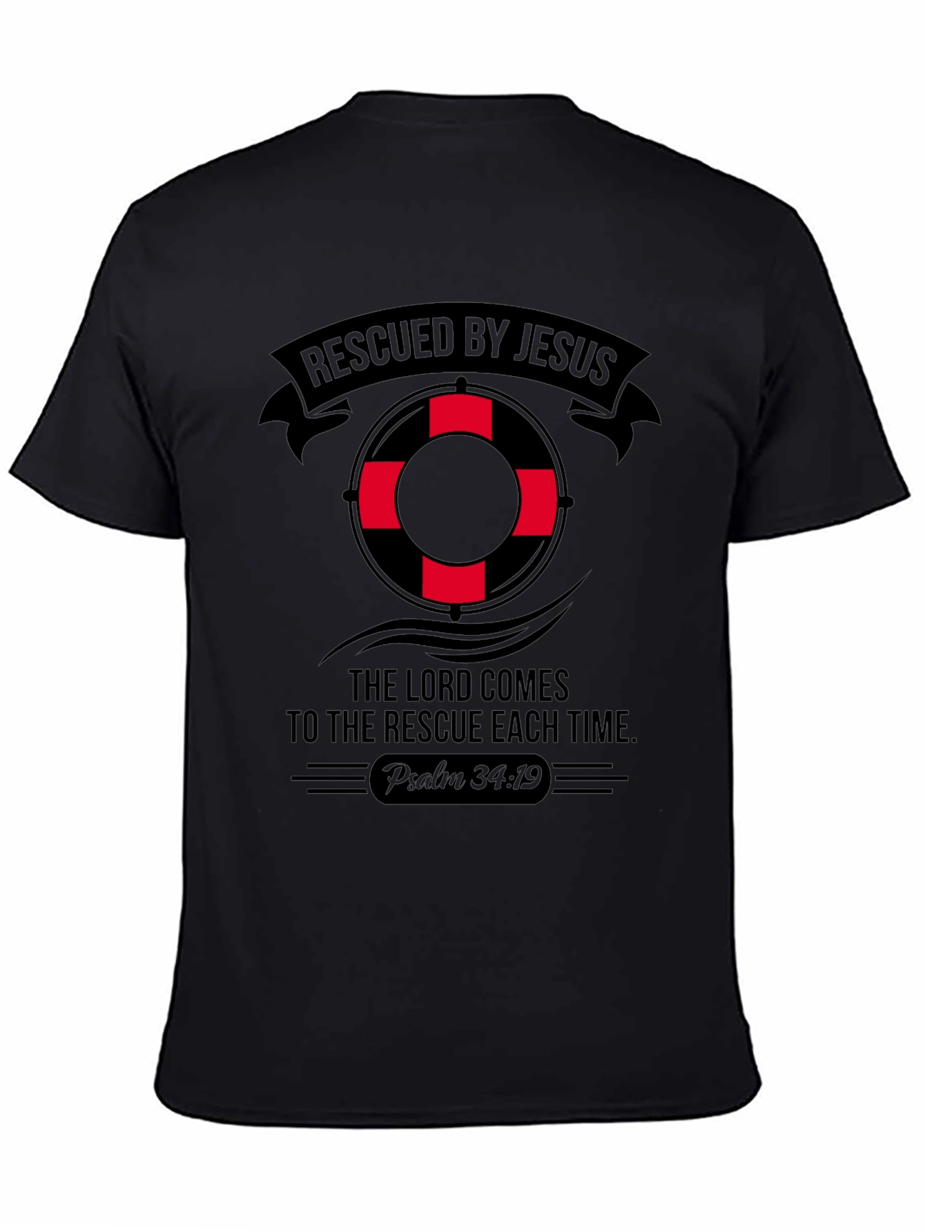 Rescued By Jesus Graphic Tee