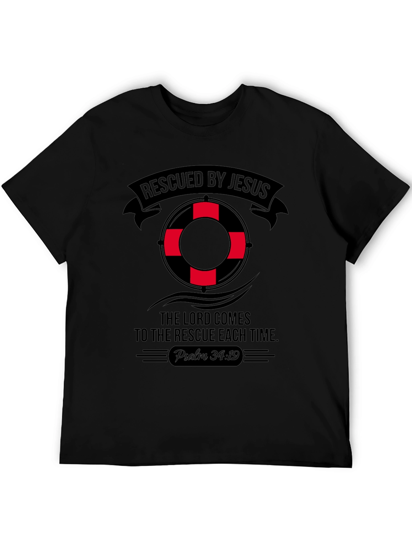 Rescued By Jesus Graphic Tee