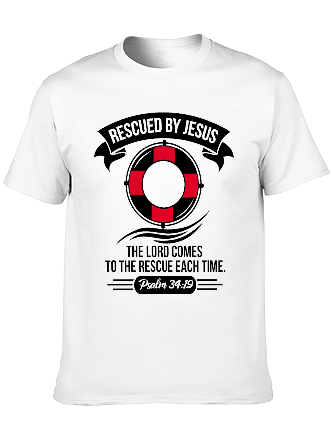 Rescued By Jesus Graphic Tee