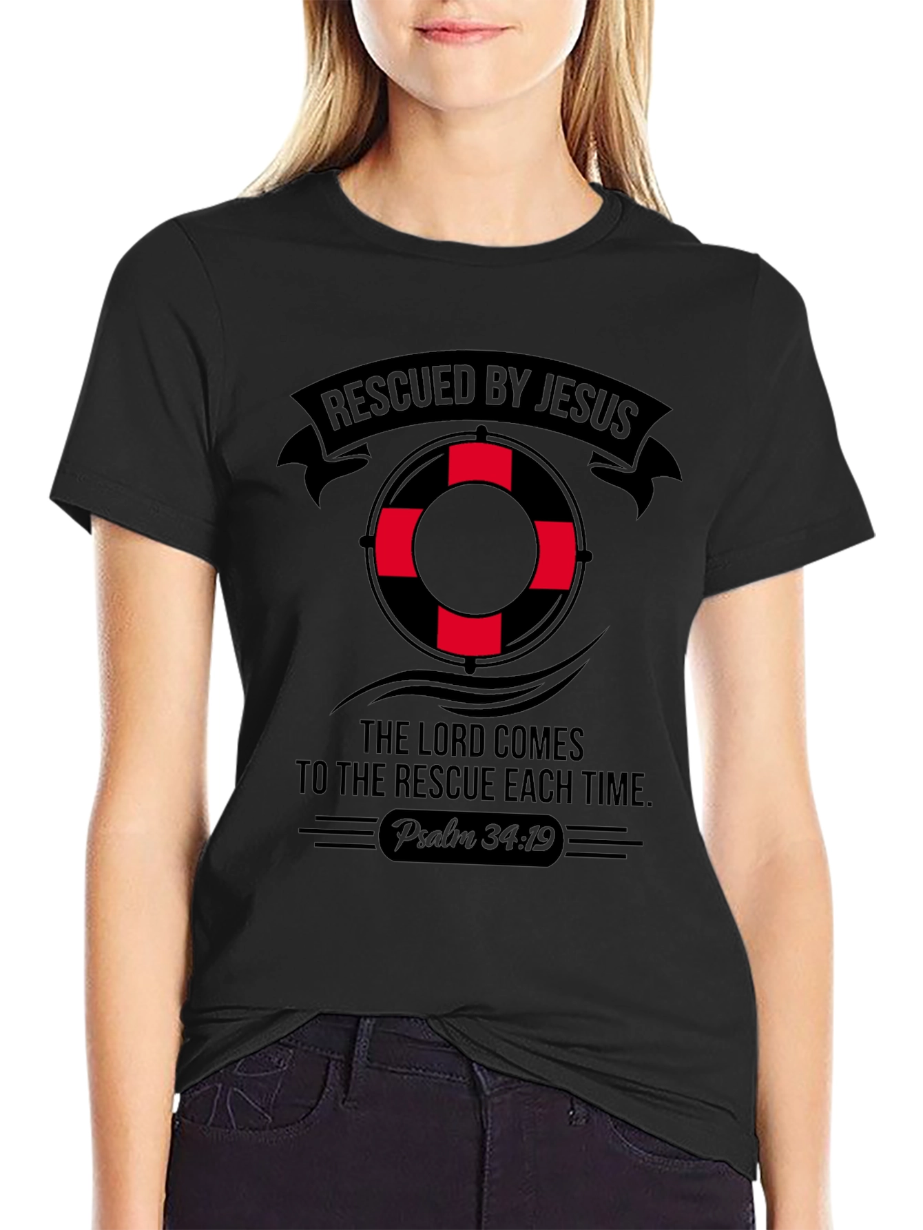 Rescued By Jesus Graphic Tee