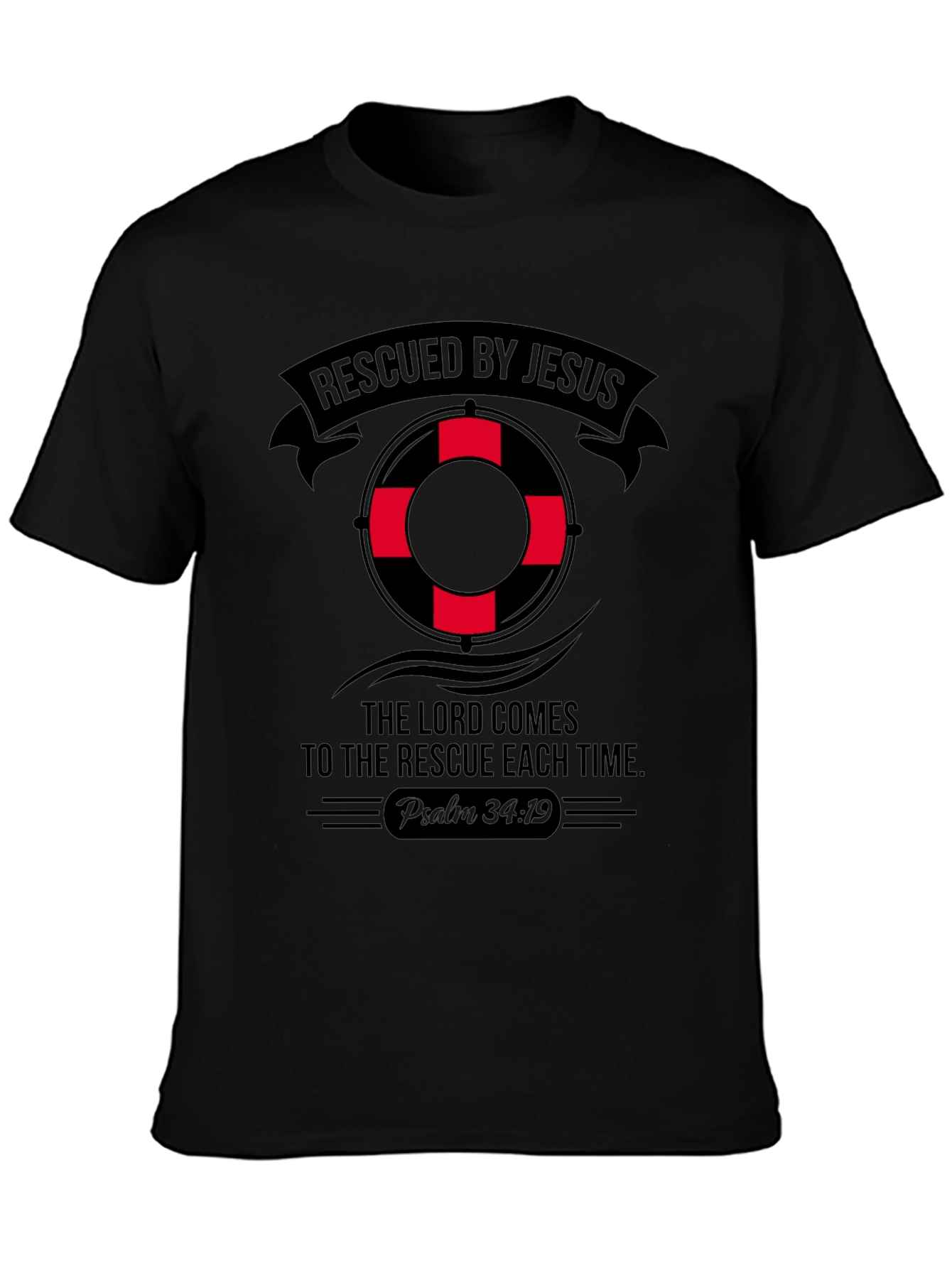 Rescued By Jesus Graphic Tee