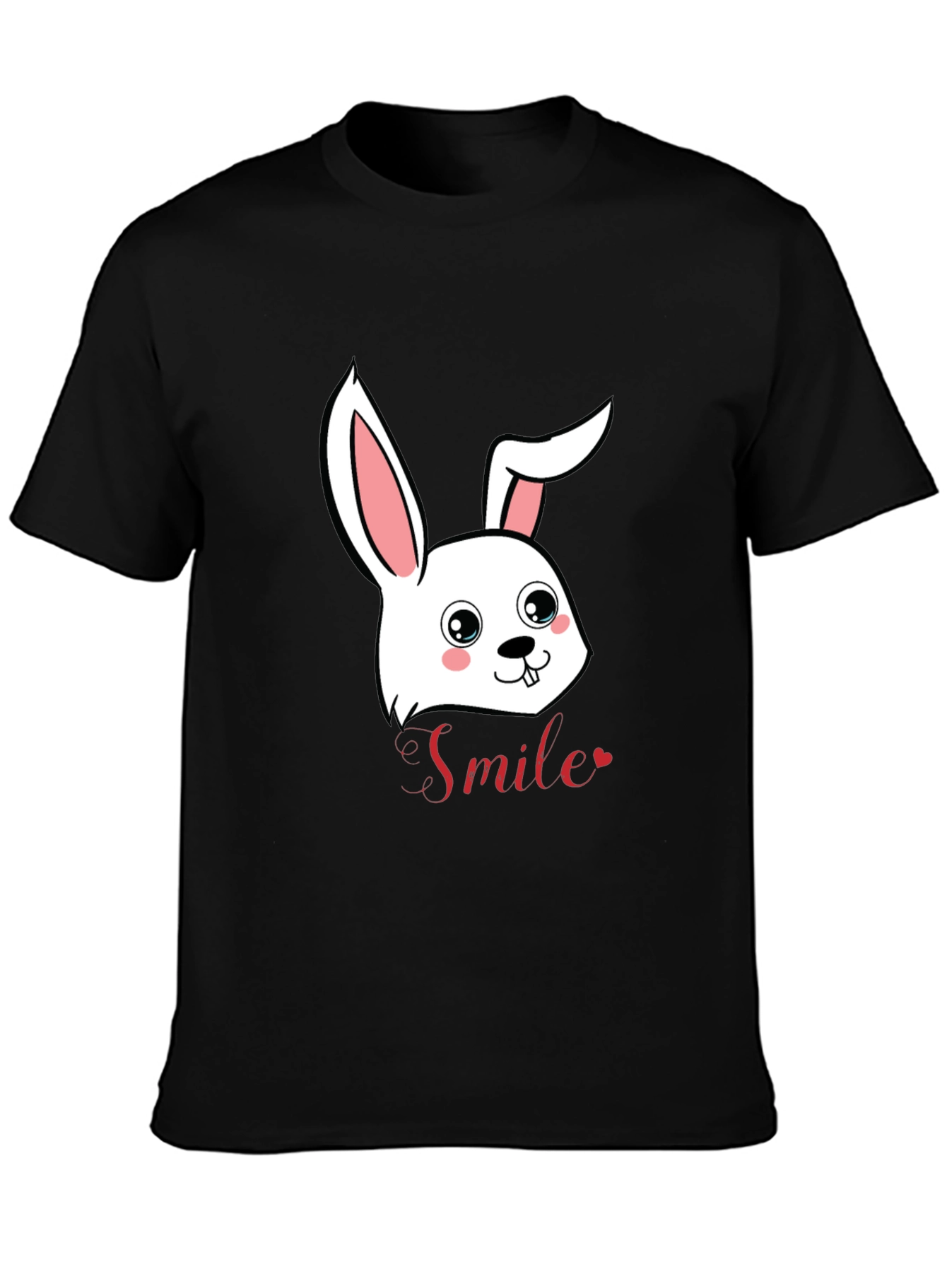 Cute Bunny Smile Graphic T-Shirt