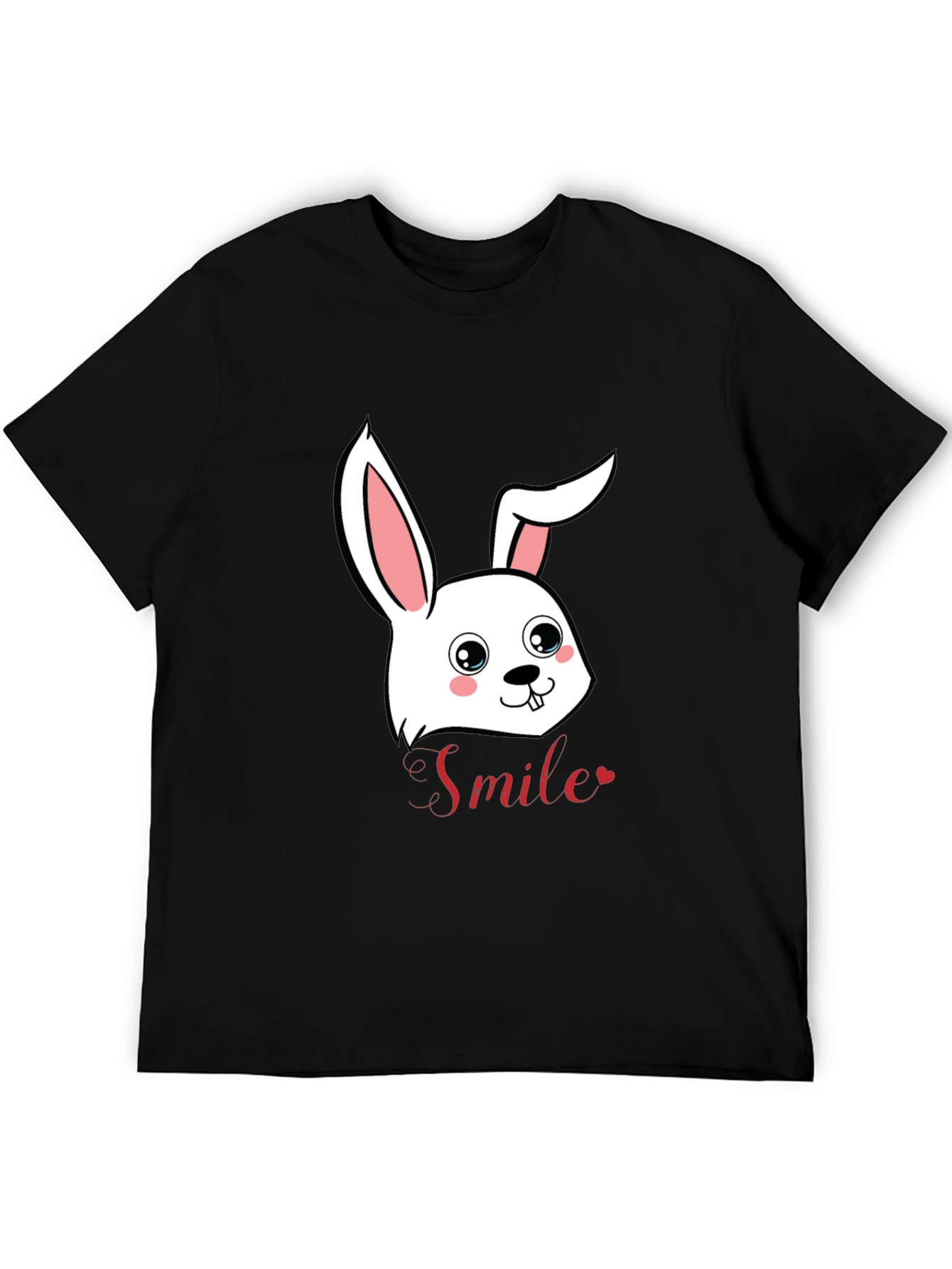 Cute Bunny Smile Graphic T-Shirt