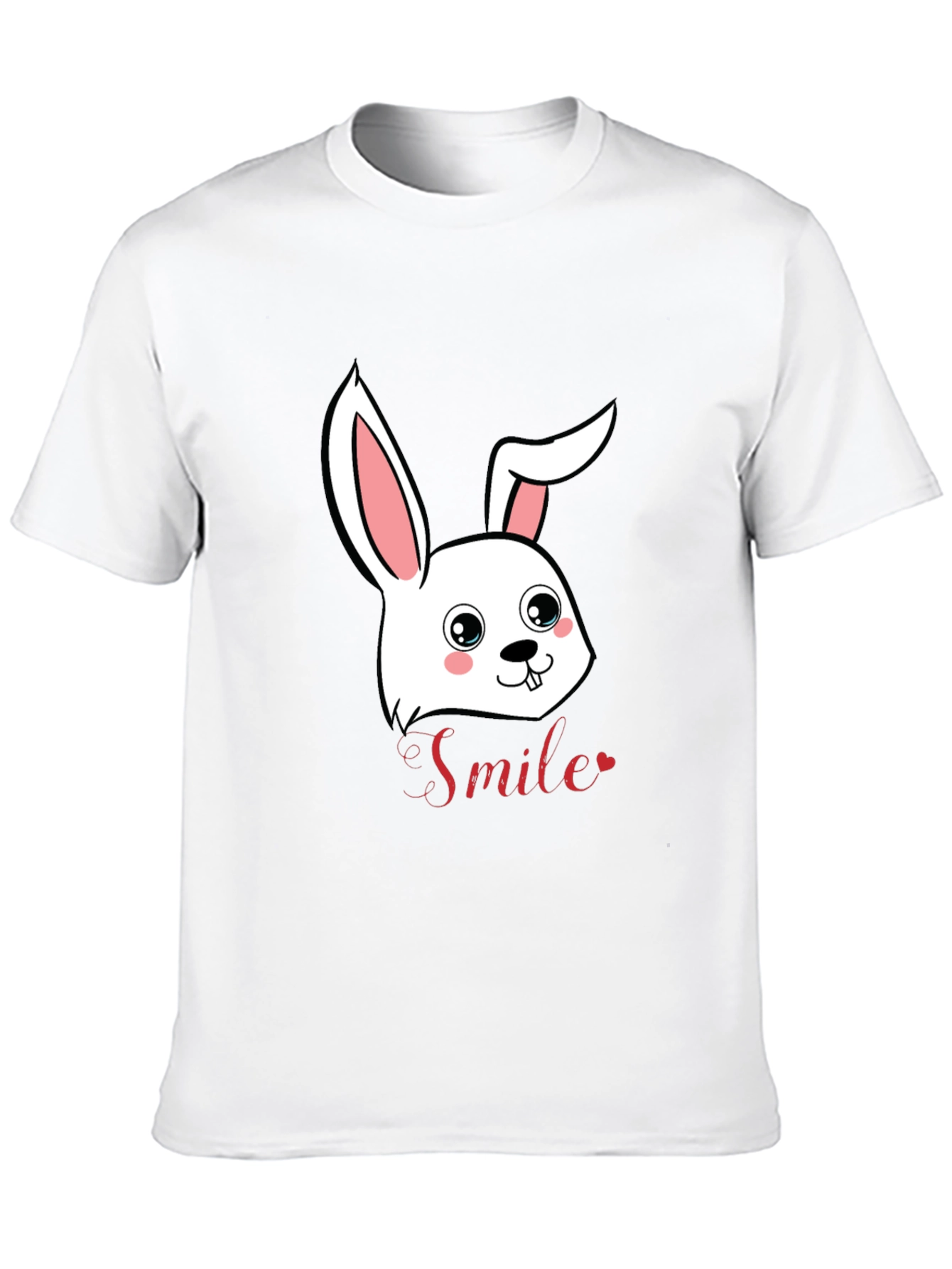 Cute Bunny Smile Graphic T-Shirt