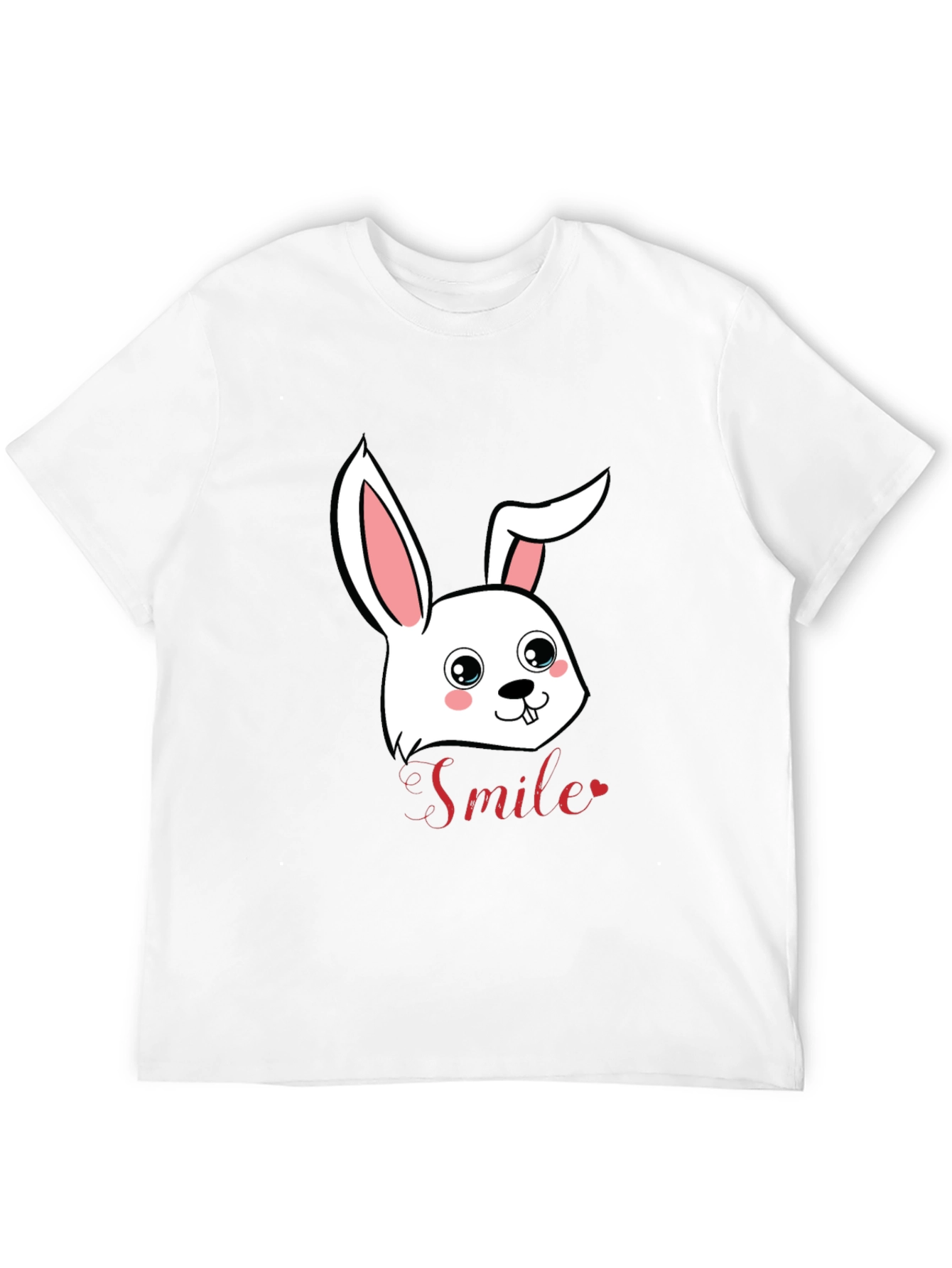 Cute Bunny Smile Graphic T-Shirt