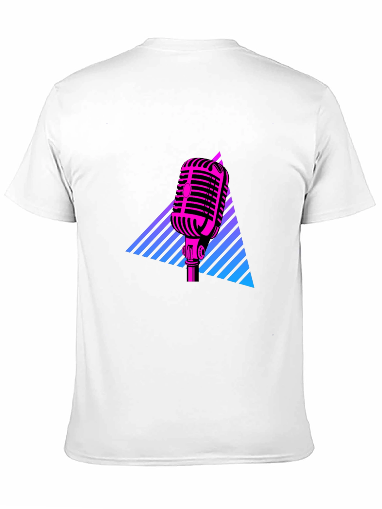 Retro Microphone T-Shirt - 80s Inspired Design