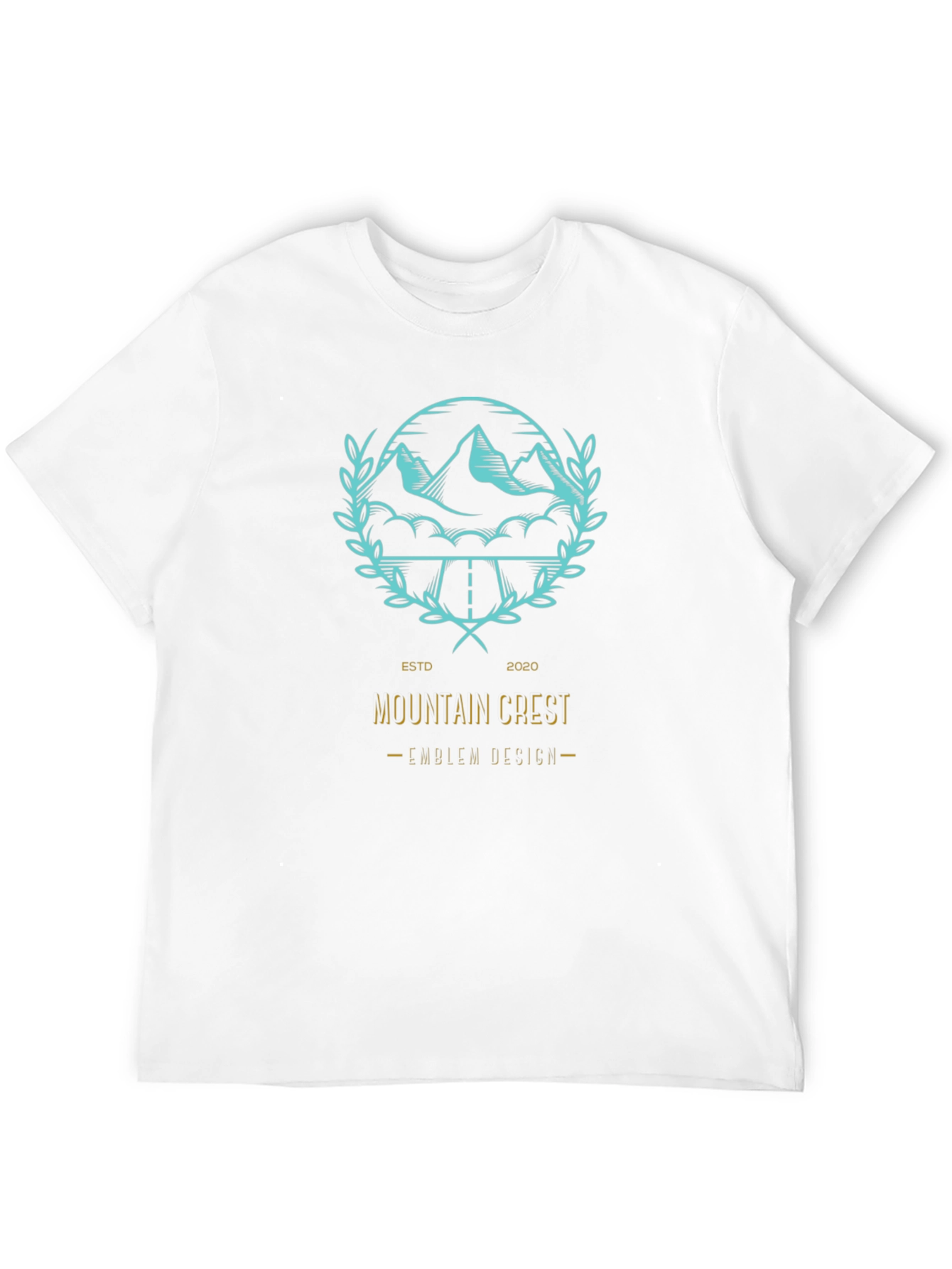 Mountain Crest Emblem Graphic Tee - Black