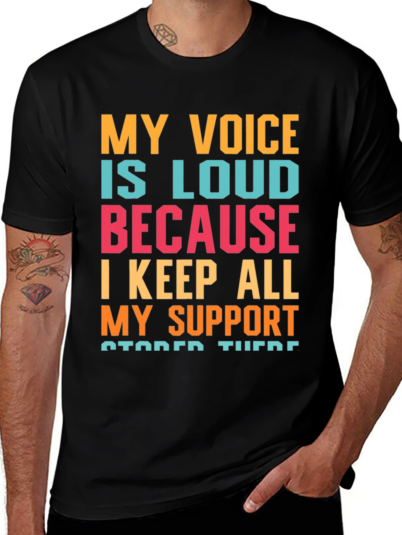 My Voice Is Loud T-Shirt Support Message Tee