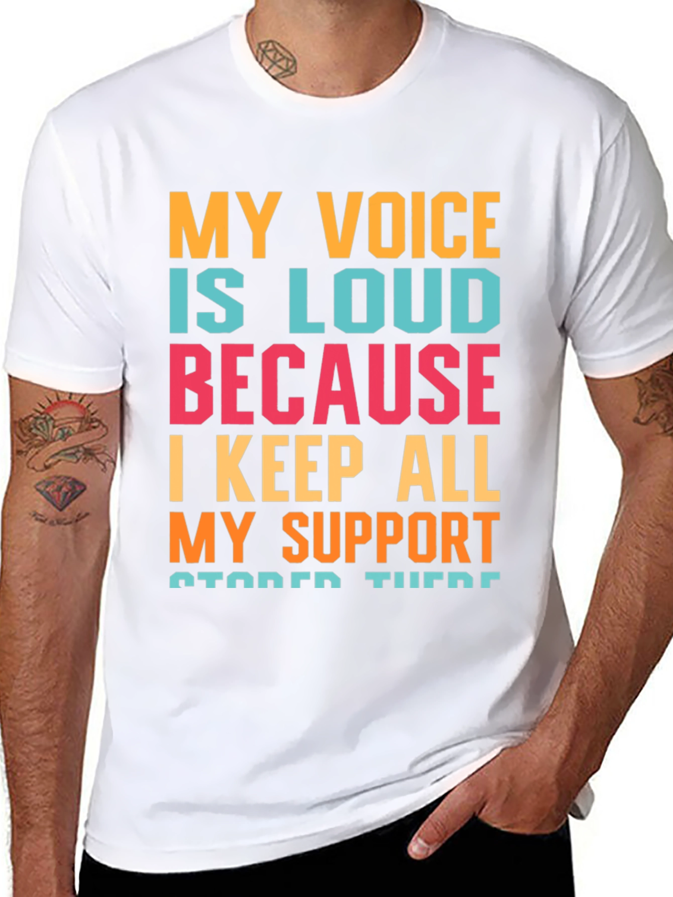 My Voice Is Loud T-Shirt Support Message Tee