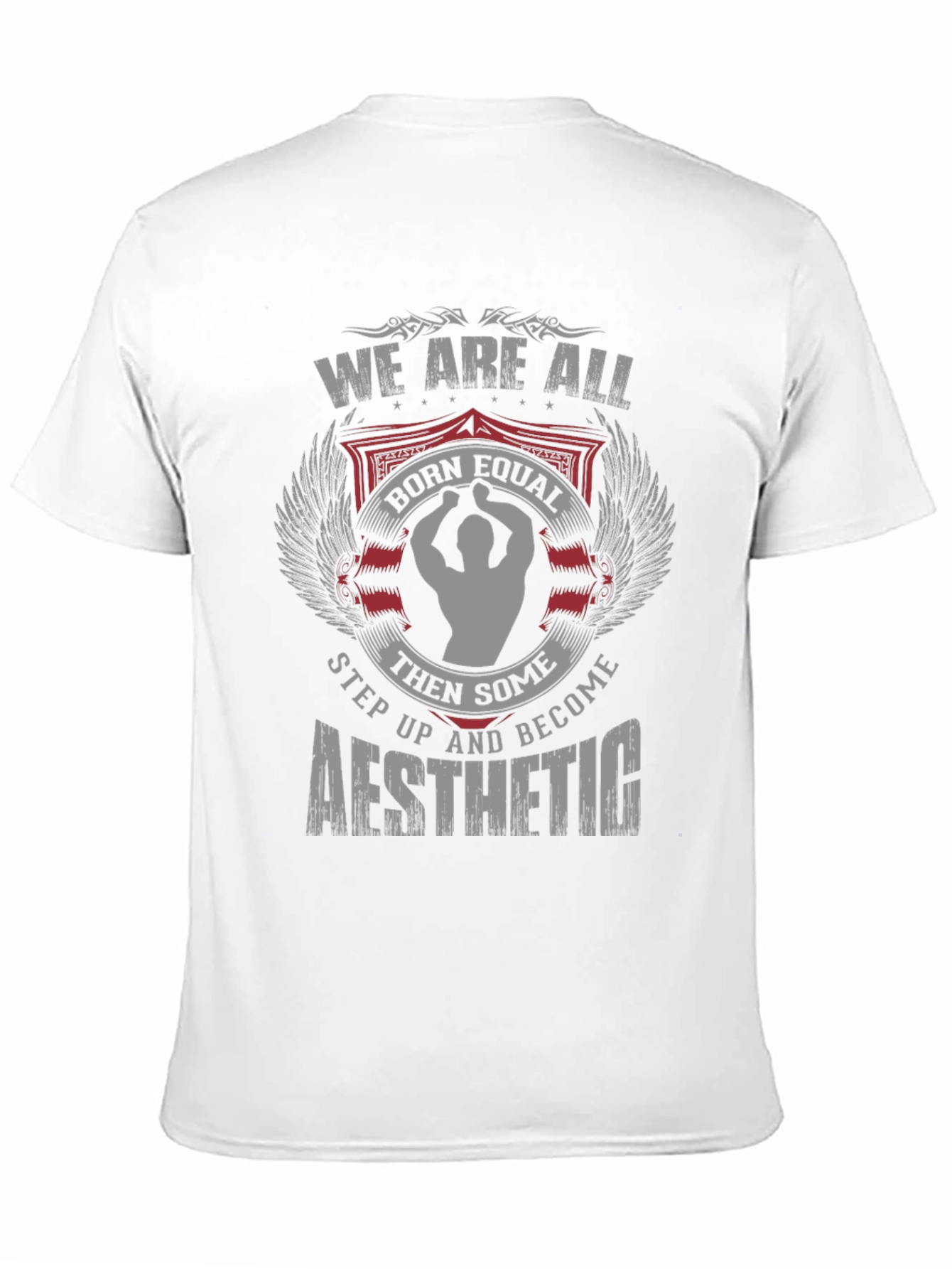 We are all born equal aesthetic black T-shirt