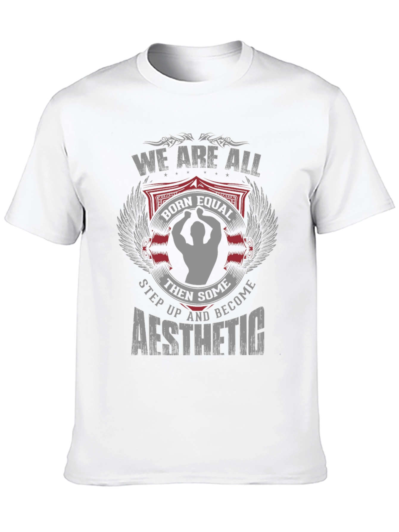We are all born equal aesthetic black T-shirt
