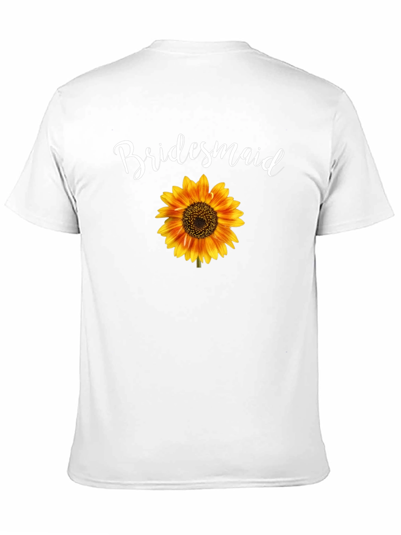 Bridesmaid Sunflower Graphic Tee - Black