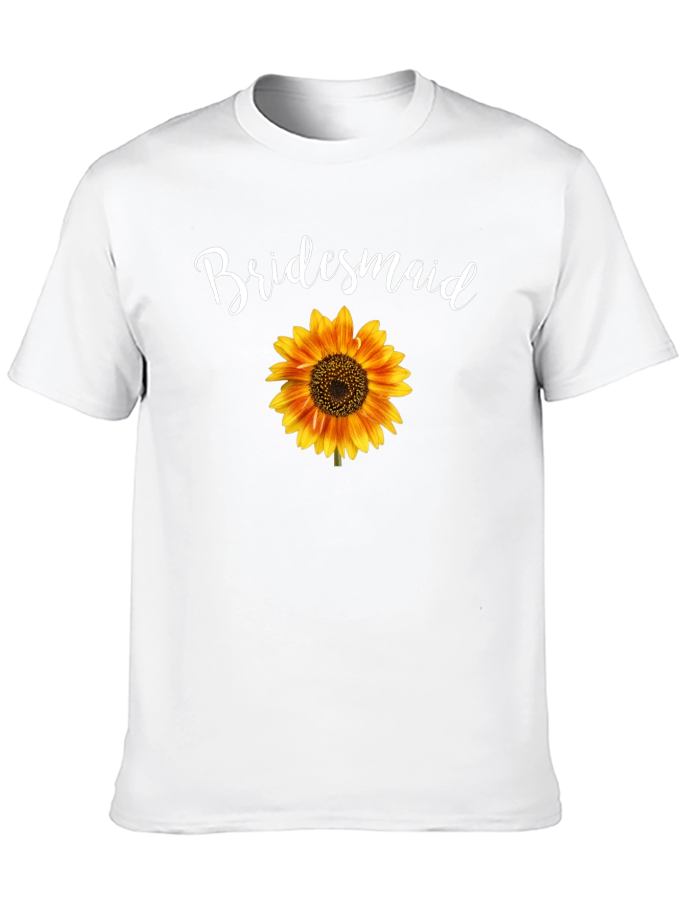 Bridesmaid Sunflower Graphic Tee - Black