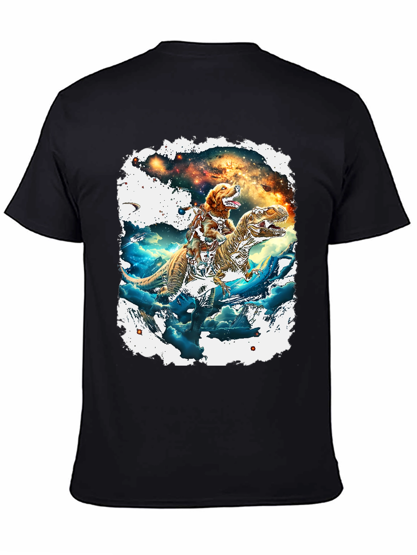 Dog Riding T-Rex T-Shirt