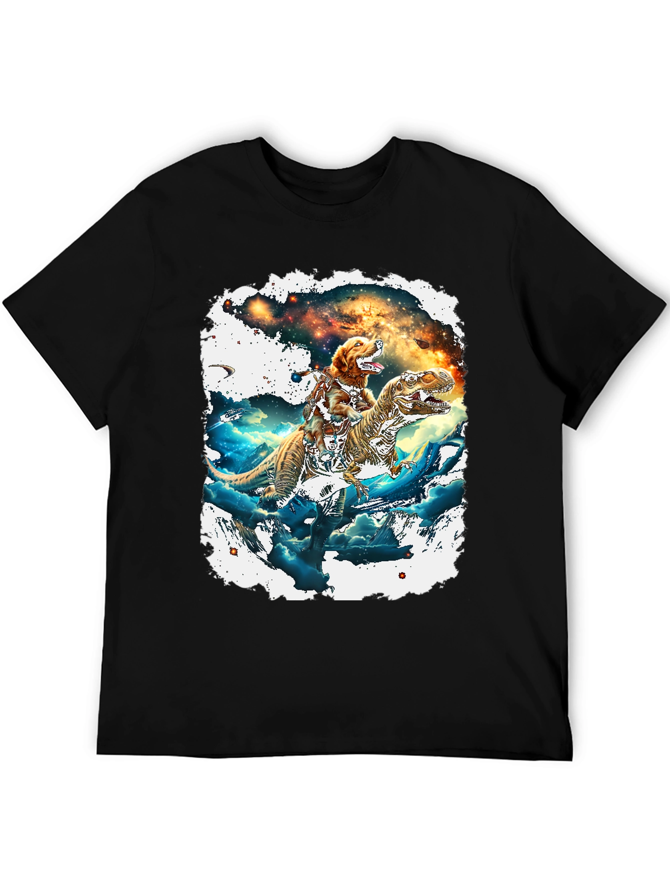 Dog Riding T-Rex T-Shirt