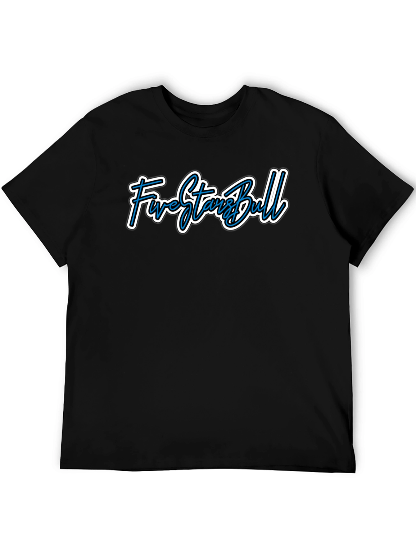 Five Star Bull Graphic Tee - Trendy Mens Shirt