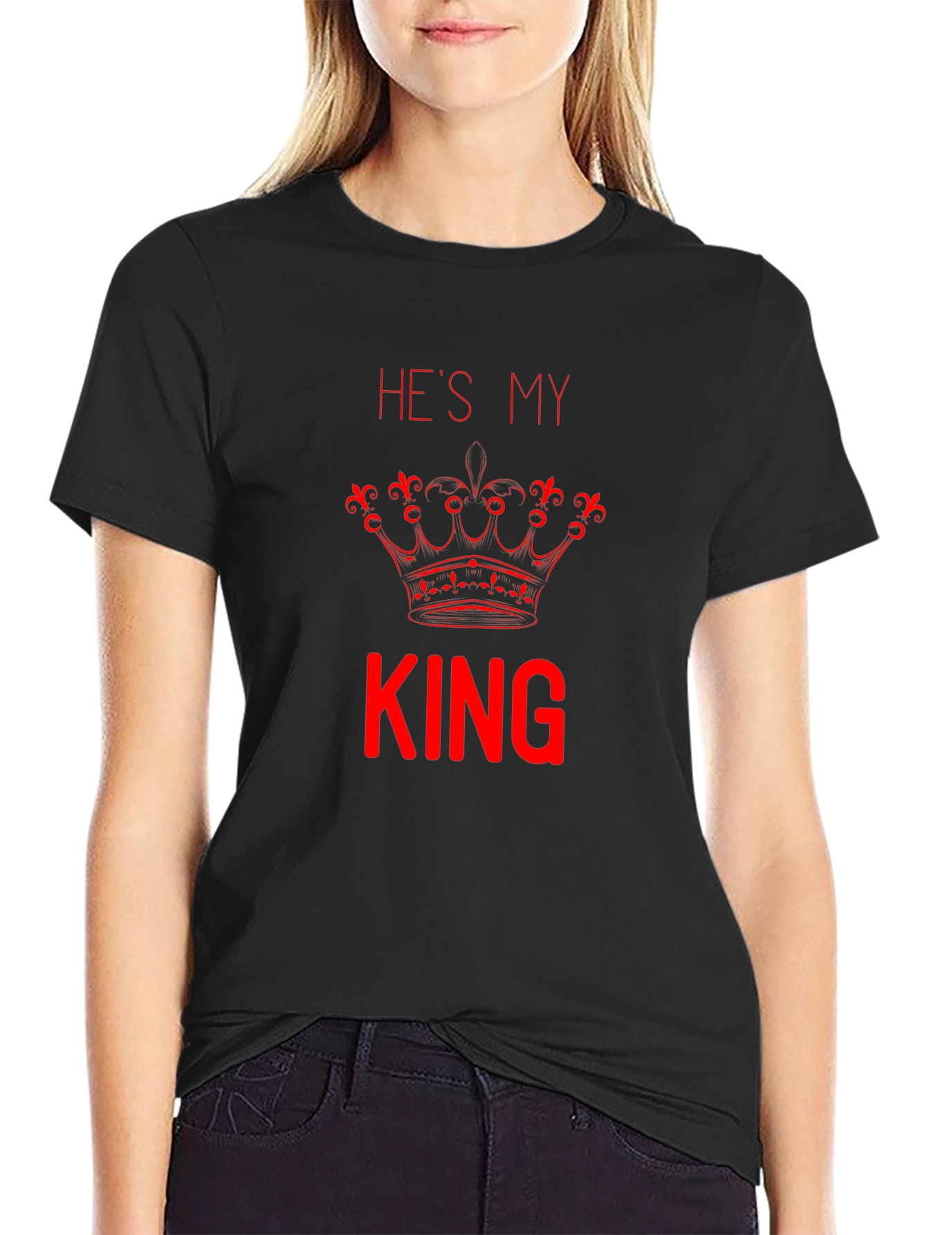 Hes My King T-Shirt - Couple Matching Tee