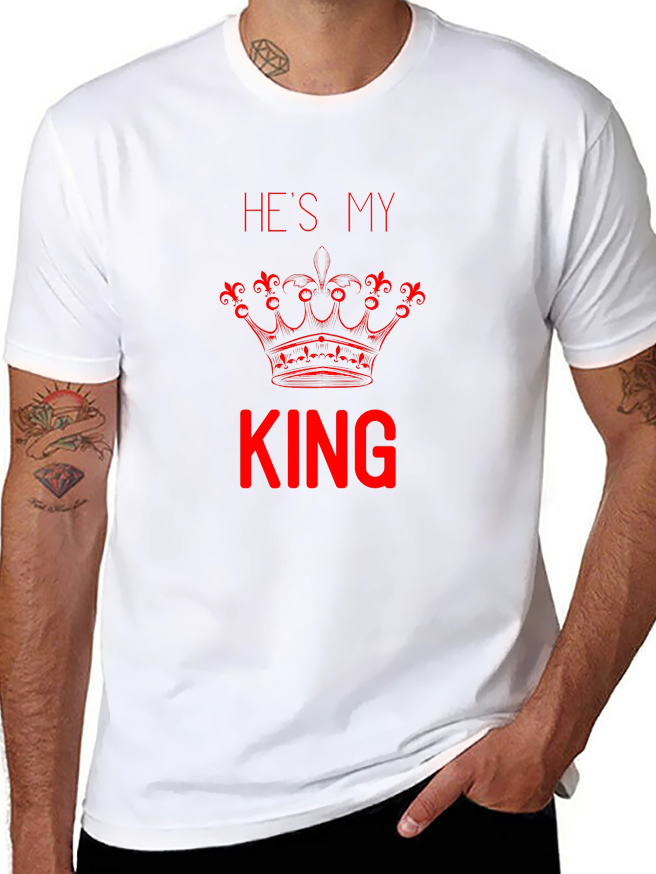 Hes My King T-Shirt - Couple Matching Tee