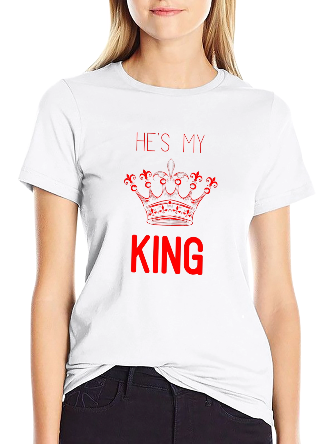 Hes My King T-Shirt - Couple Matching Tee