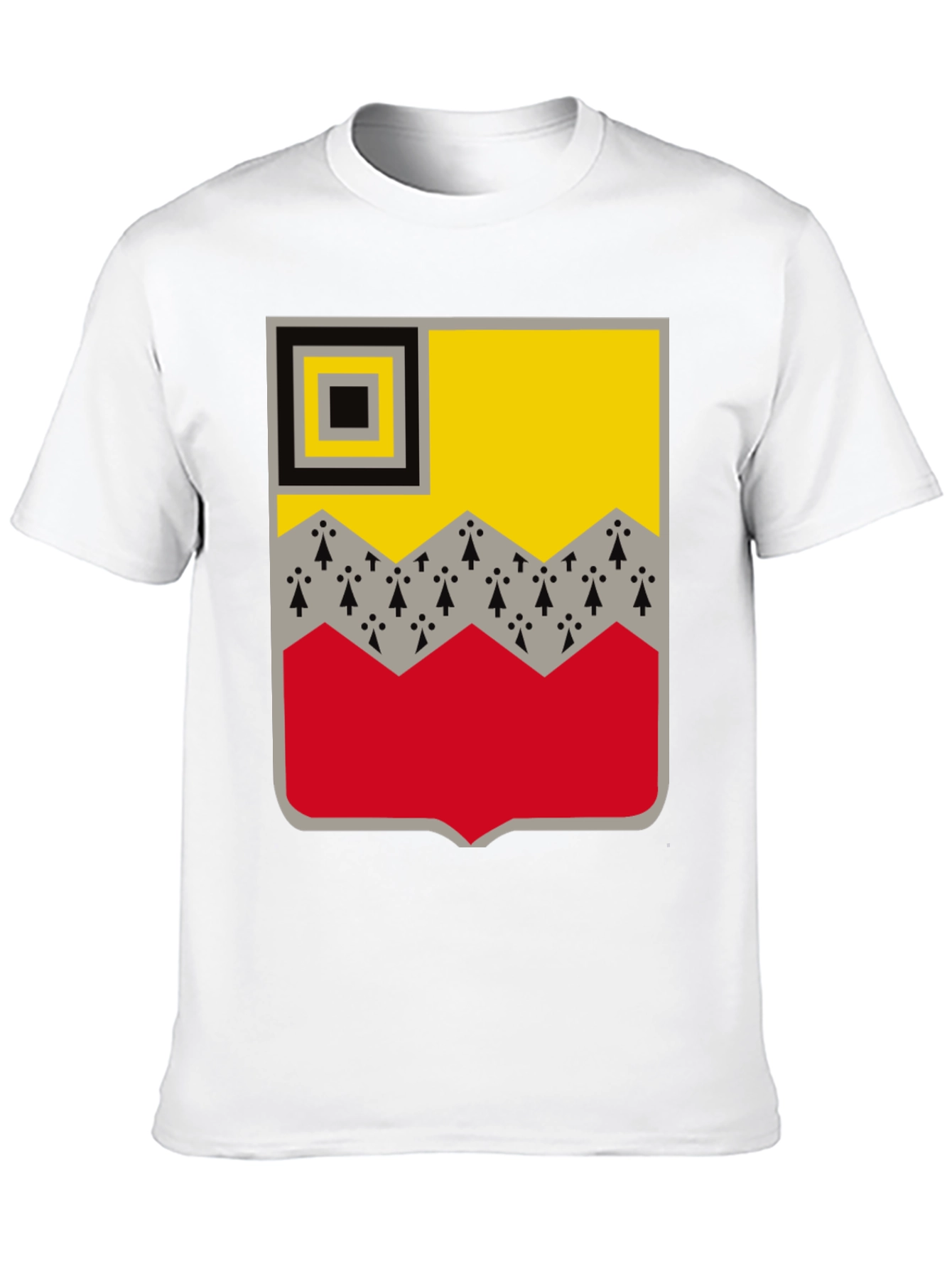 Breton Symbol Graphic Tee - Black Crew Neck T-Shirt
