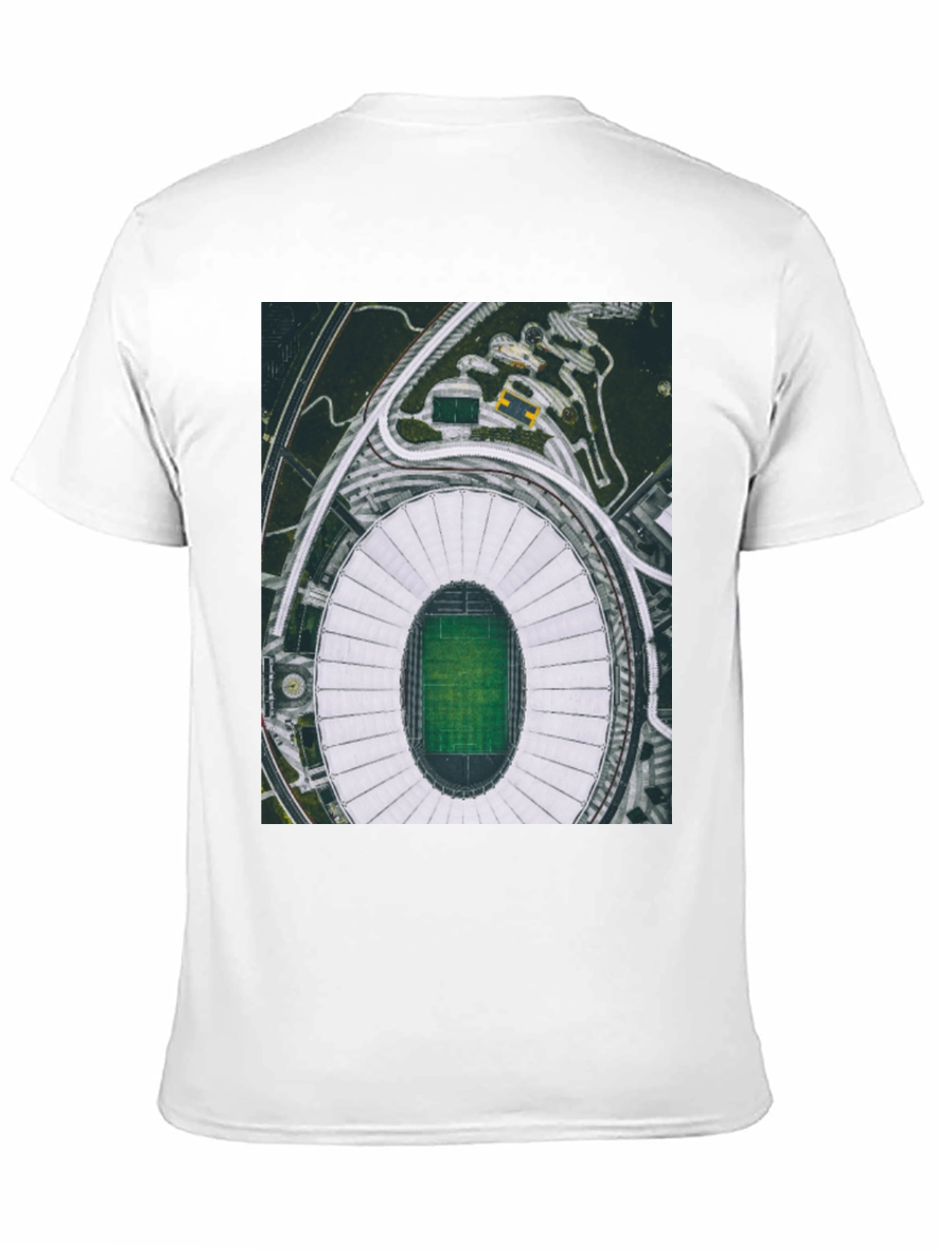 Stadium Graphic Tee - Black Cotton Blend Shirt