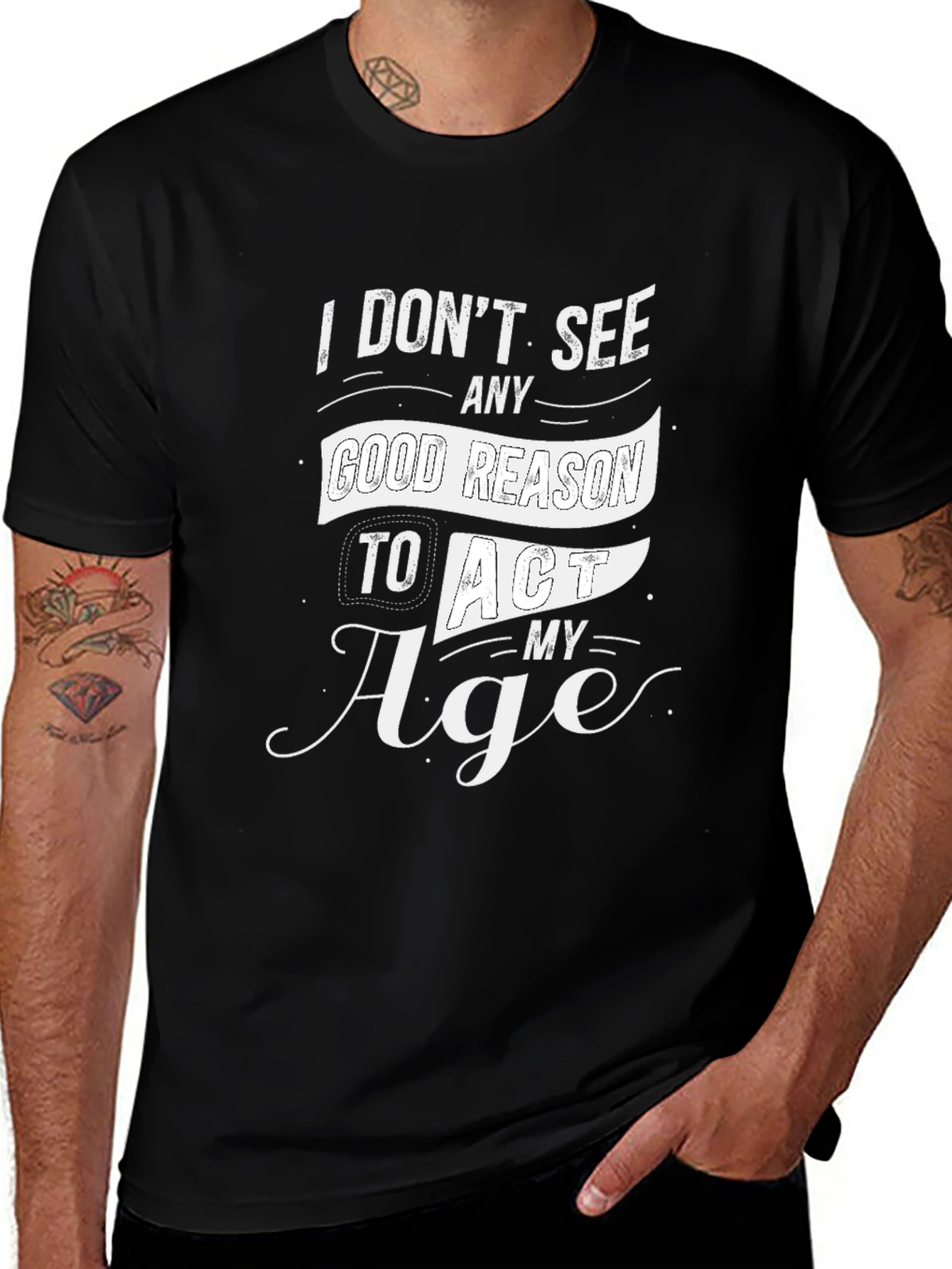 Funny Act My Age Graphic Tee