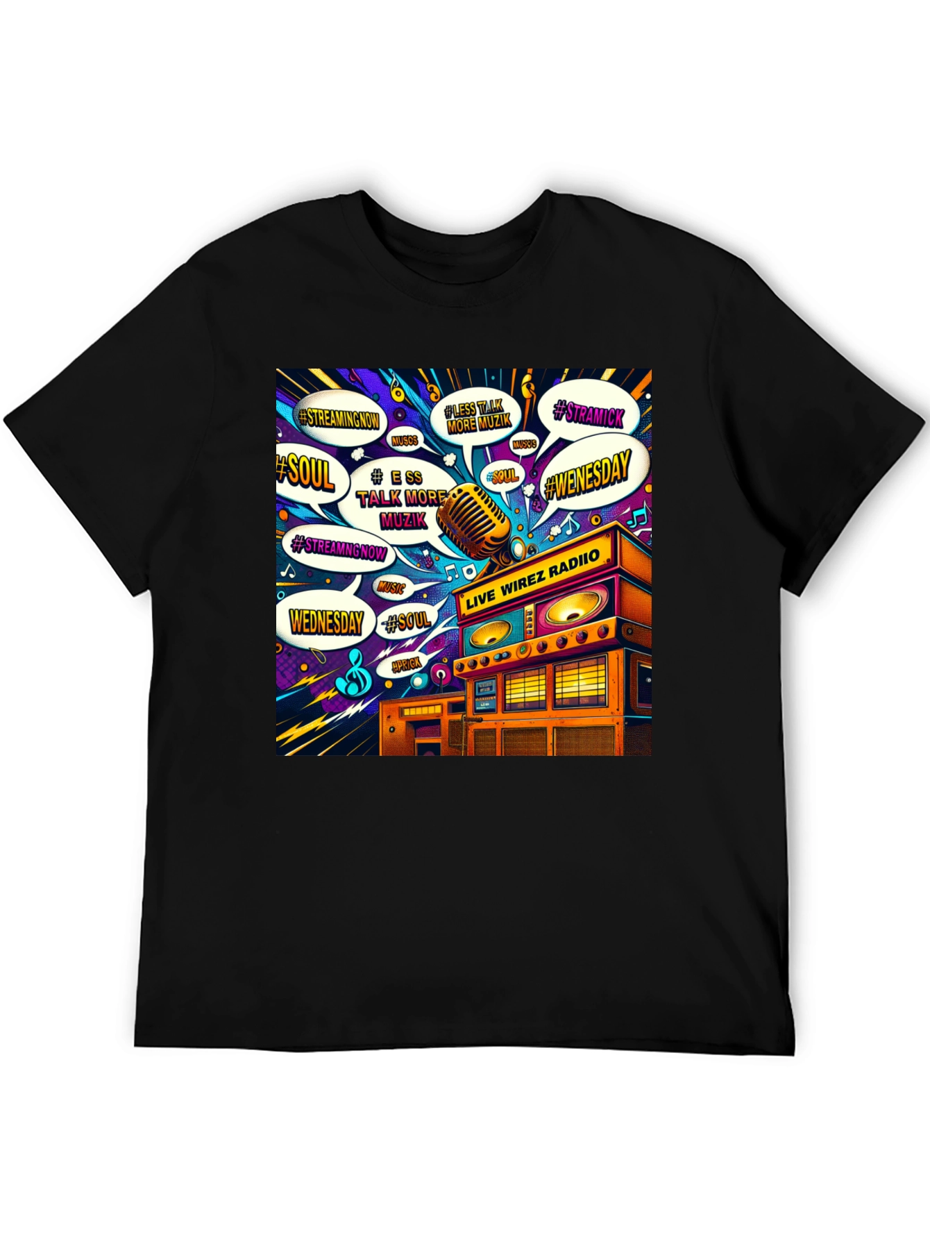 Live Wirez Radio Graphic Tee