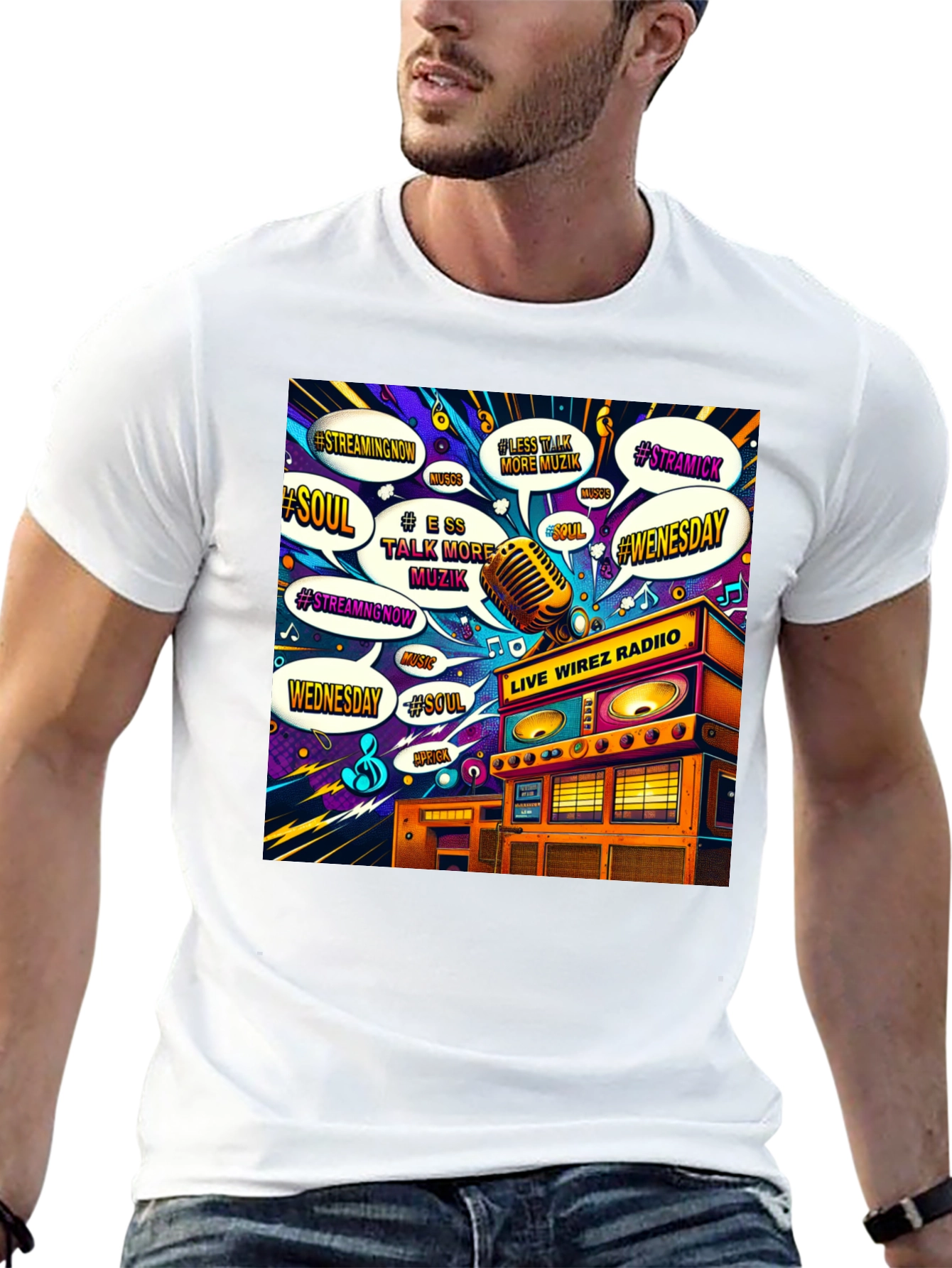 Live Wirez Radio Graphic Tee