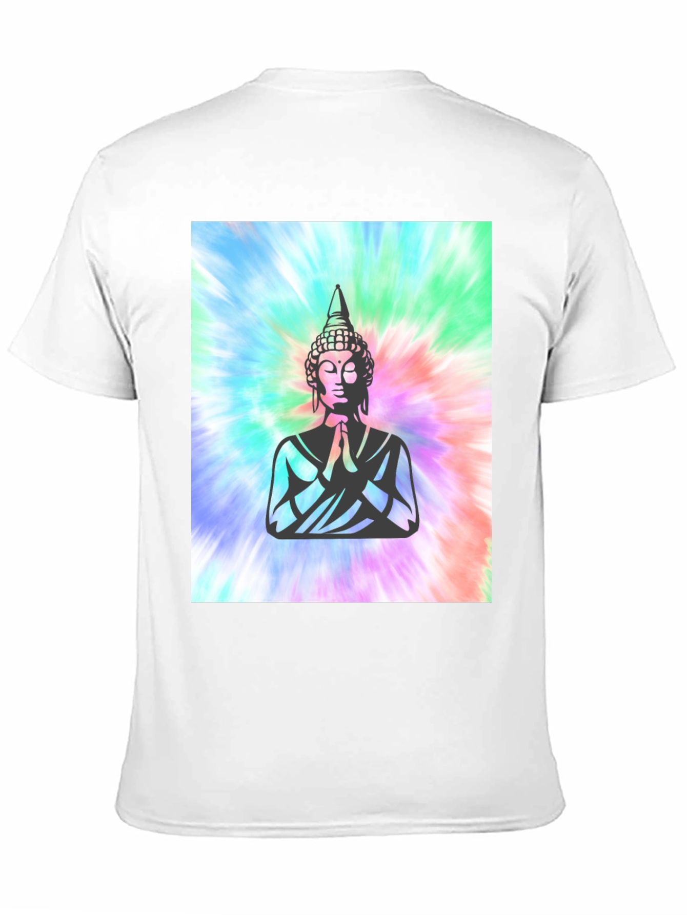 Buddha Tie-Dye Graphic Tee - Spiritual Comfort