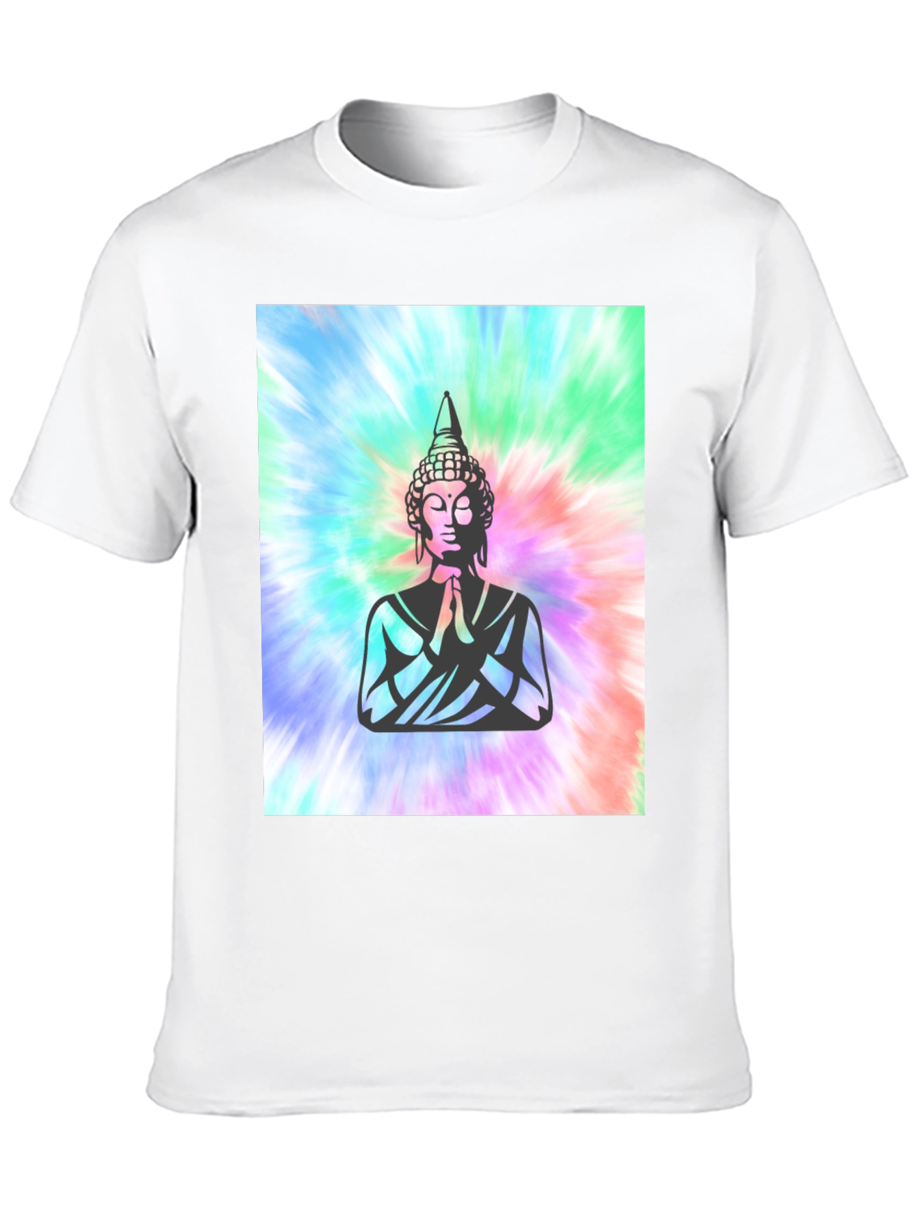 Buddha Tie-Dye Graphic Tee - Spiritual Comfort