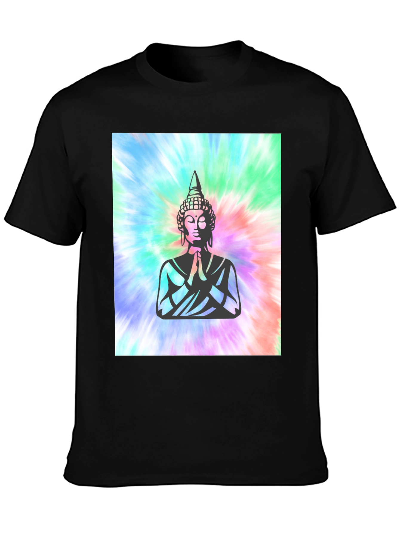 Buddha Tie-Dye Graphic Tee - Spiritual Comfort