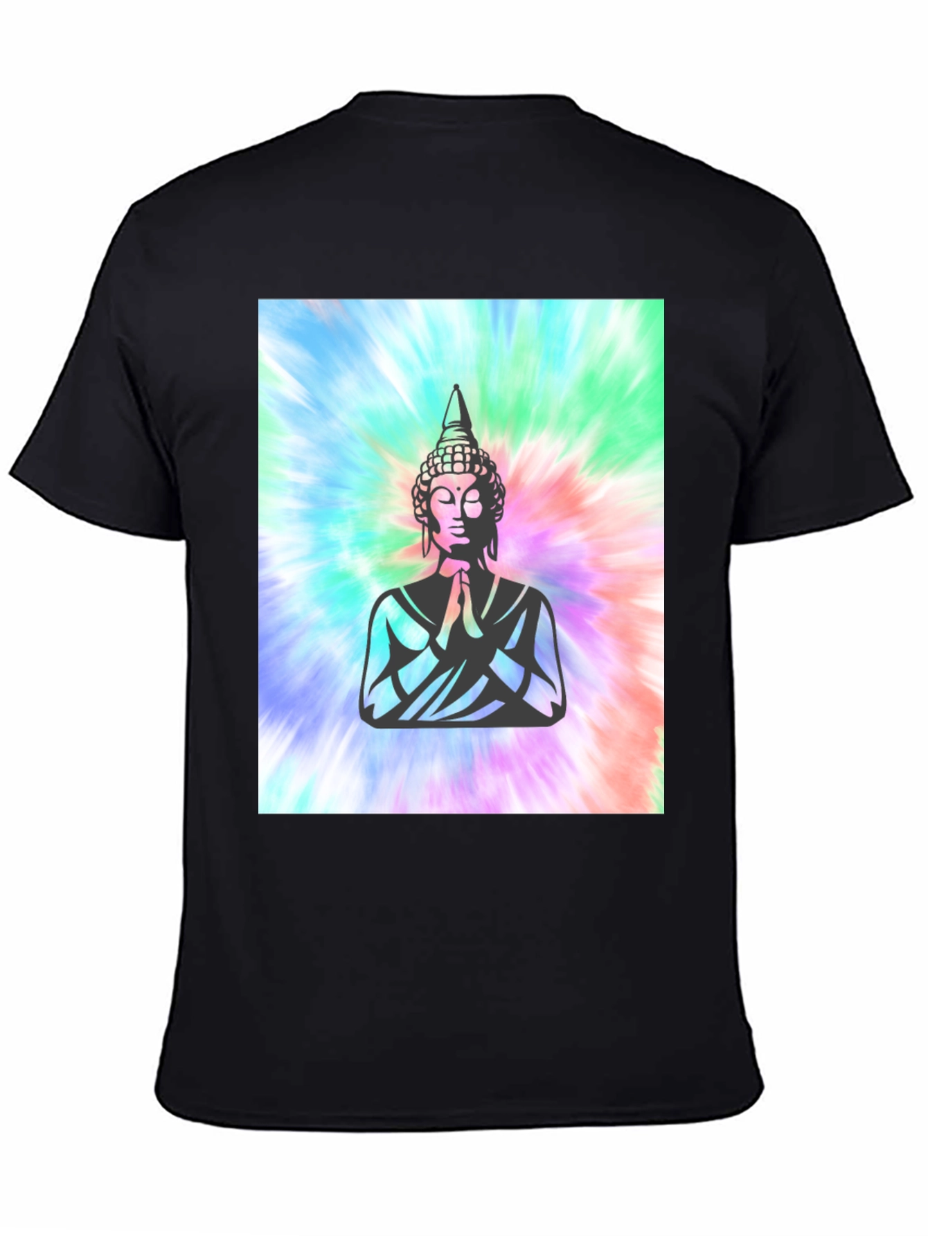 Buddha Tie-Dye Graphic Tee - Spiritual Comfort