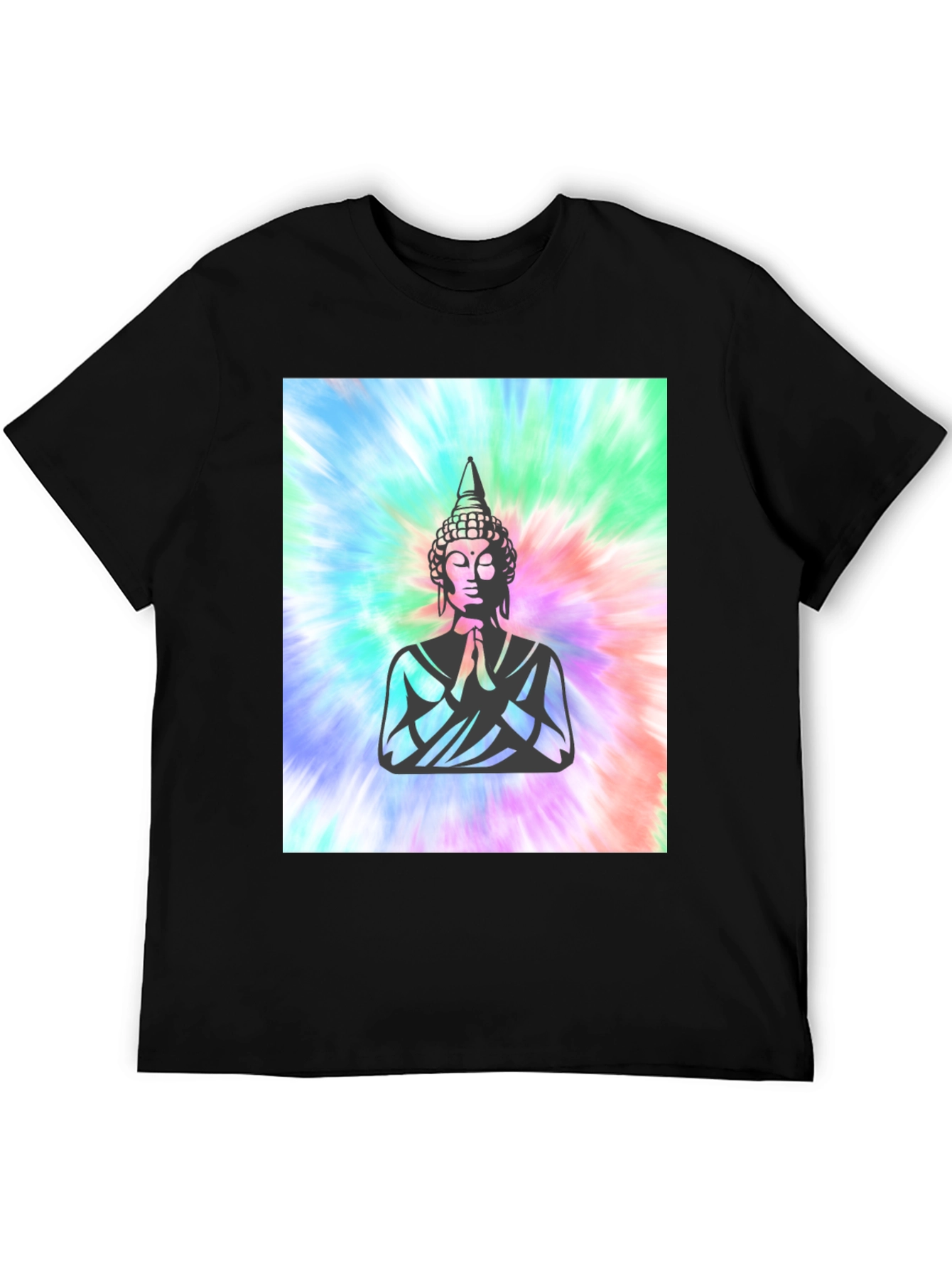Buddha Tie-Dye Graphic Tee - Spiritual Comfort