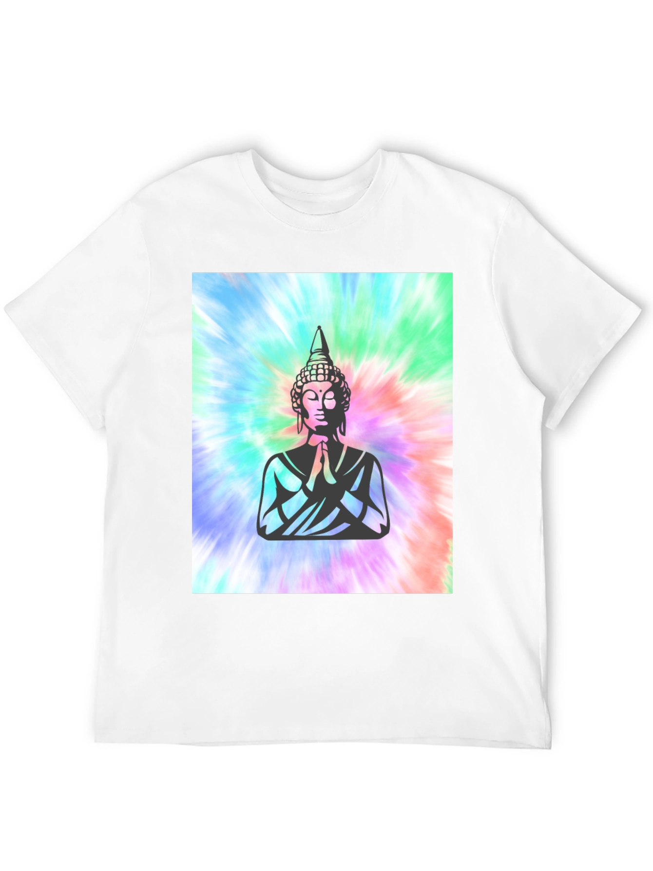 Buddha Tie-Dye Graphic Tee - Spiritual Comfort