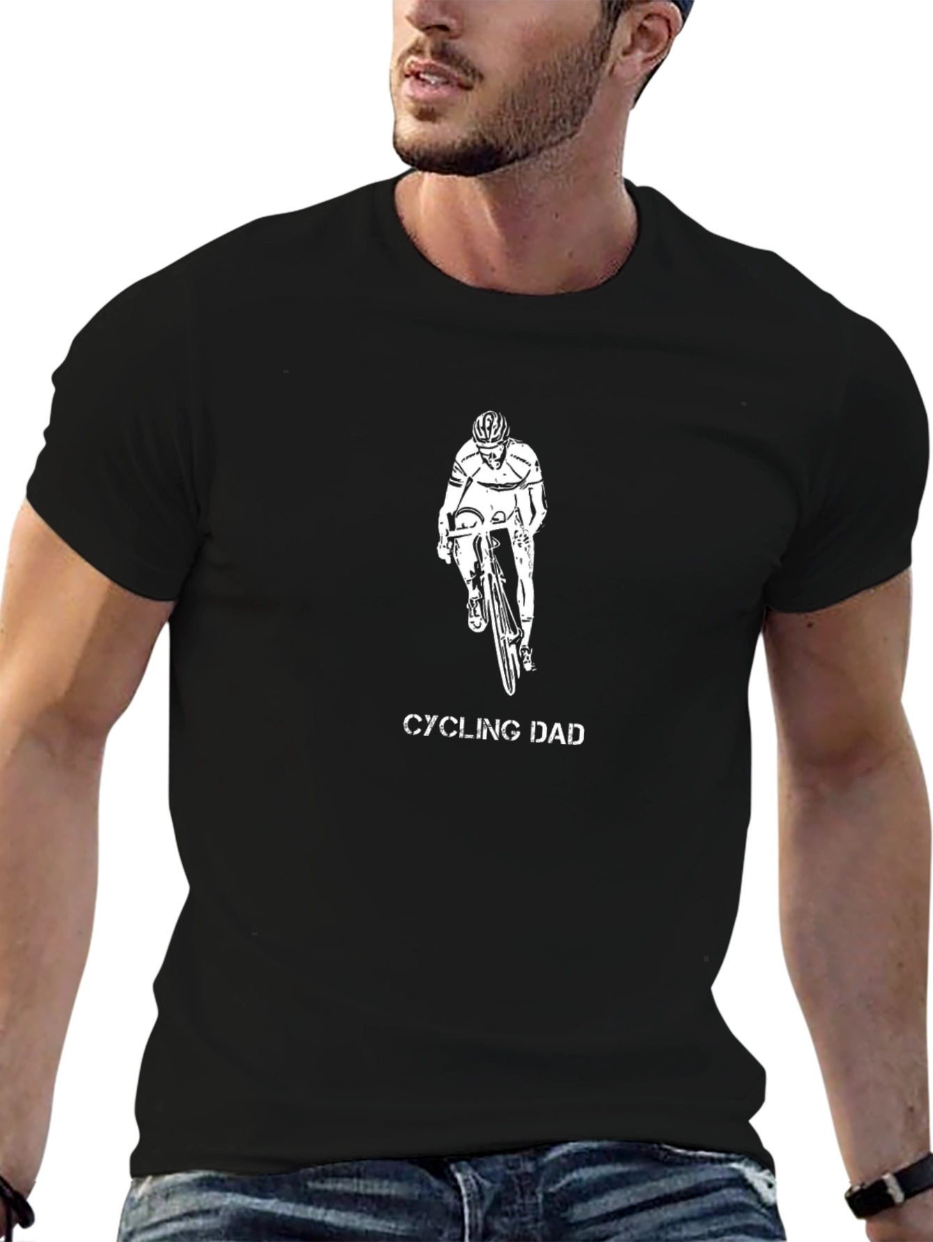 Cycling Dad Graphic Tee - Biker Gift