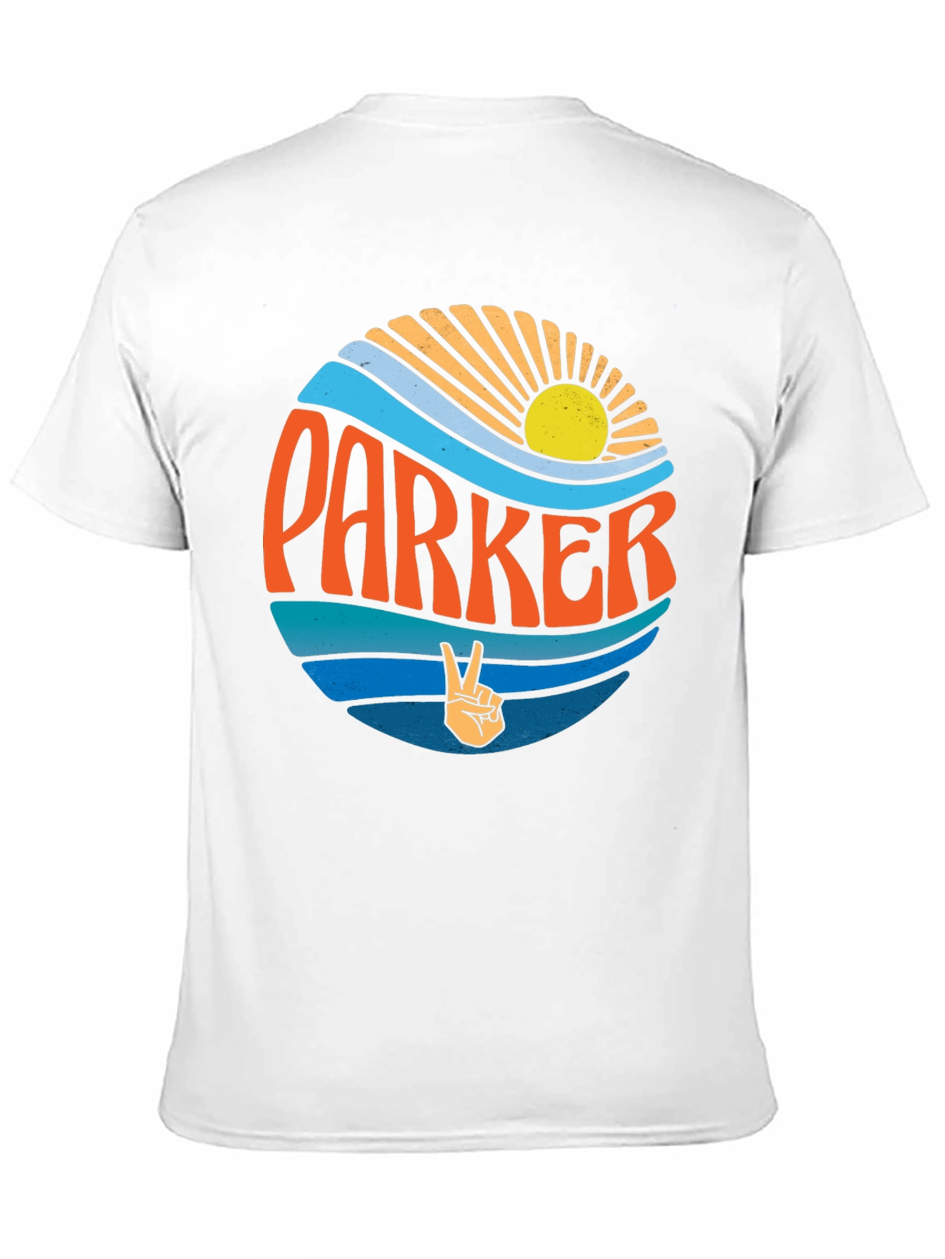 Parker Retro Wave T-Shirt - Groovy Personalized Design