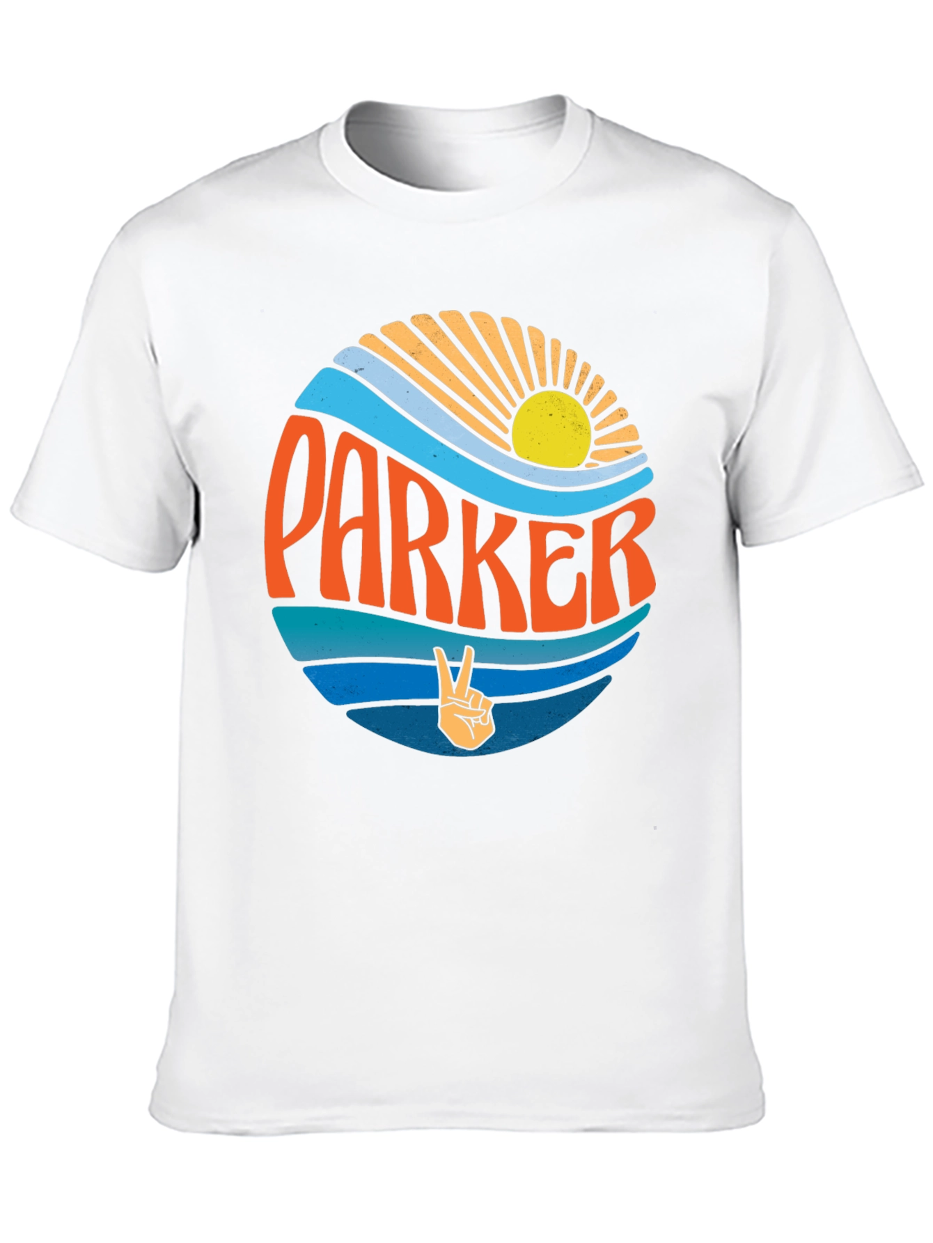 Parker Retro Wave T-Shirt - Groovy Personalized Design